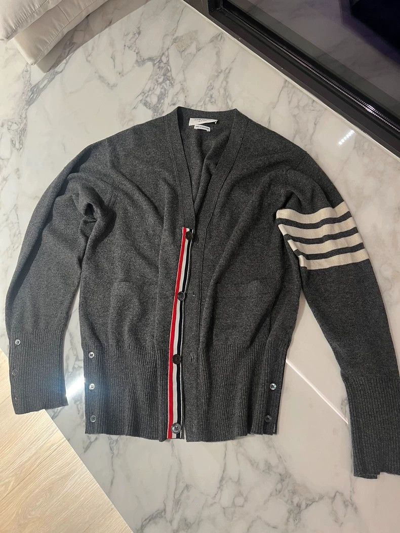 Thom Browne Thom Browne cashmere cardigan sweater - dmc Size US M / EU 48-50 / 2 - 1 Thumbnail