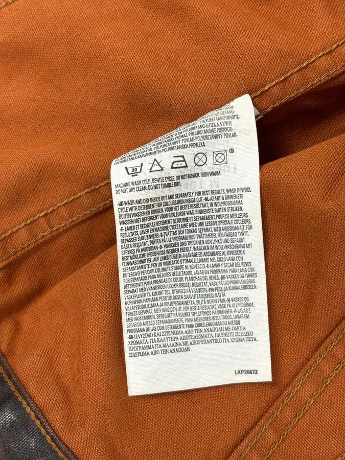 Levi's Levis Brown Waxed Biker Denim Jacket Size US M / EU 48-50 / 2 - 10 Thumbnail