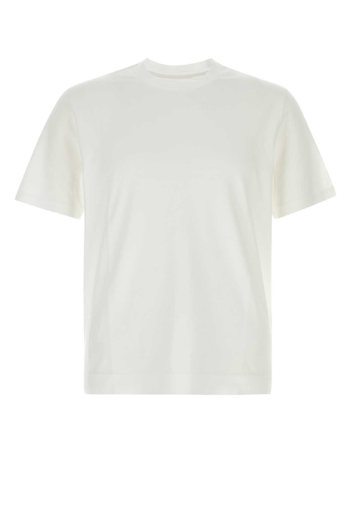 Fedeli White Cotton T-Shirt Size US XXL / EU 58 / 5 - 1 Thumbnail