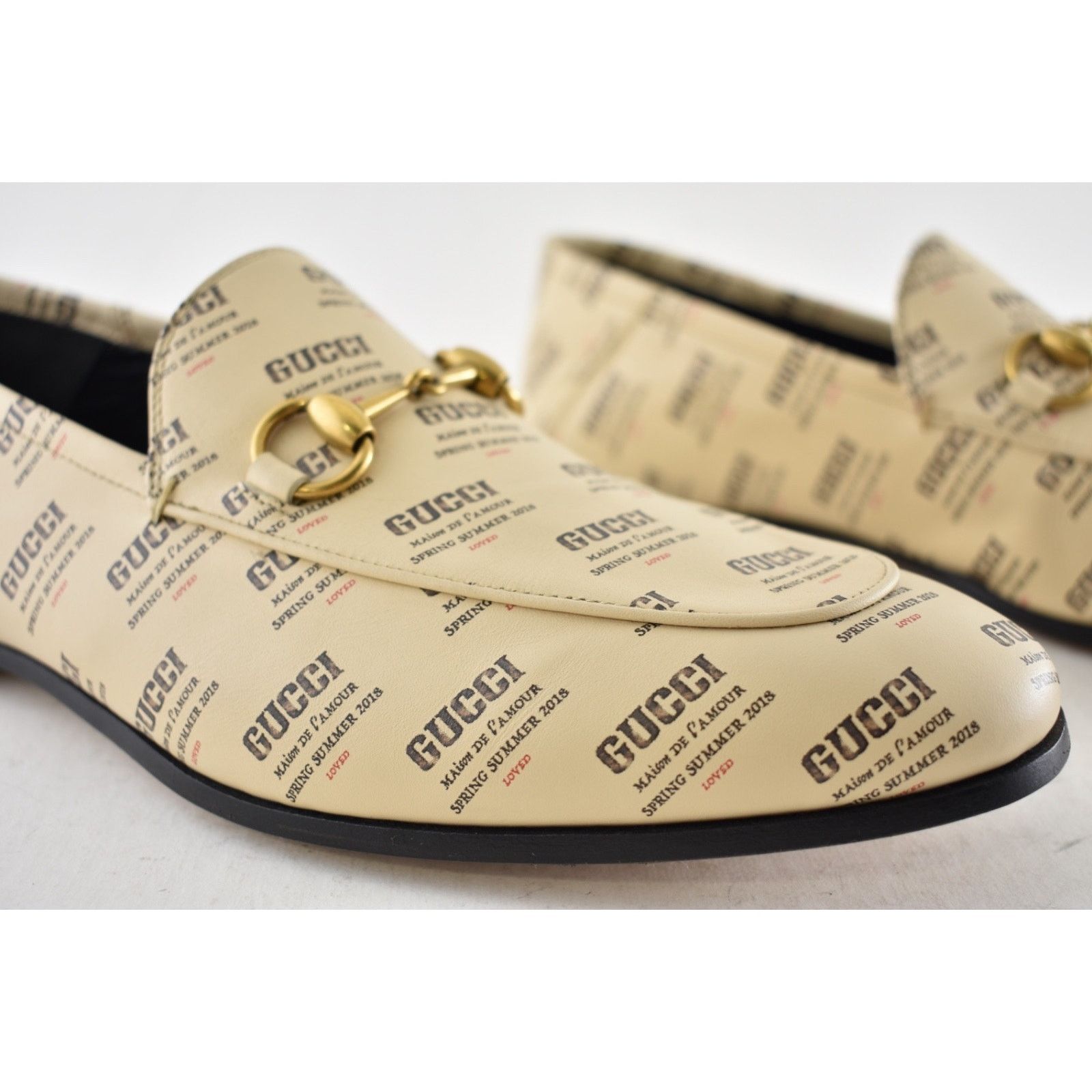 Gucci Gucci Brixton Soy Black Stamp Horsebit Loafer Flat G9 US10 Size US 10 / EU 43 - 7 Thumbnail