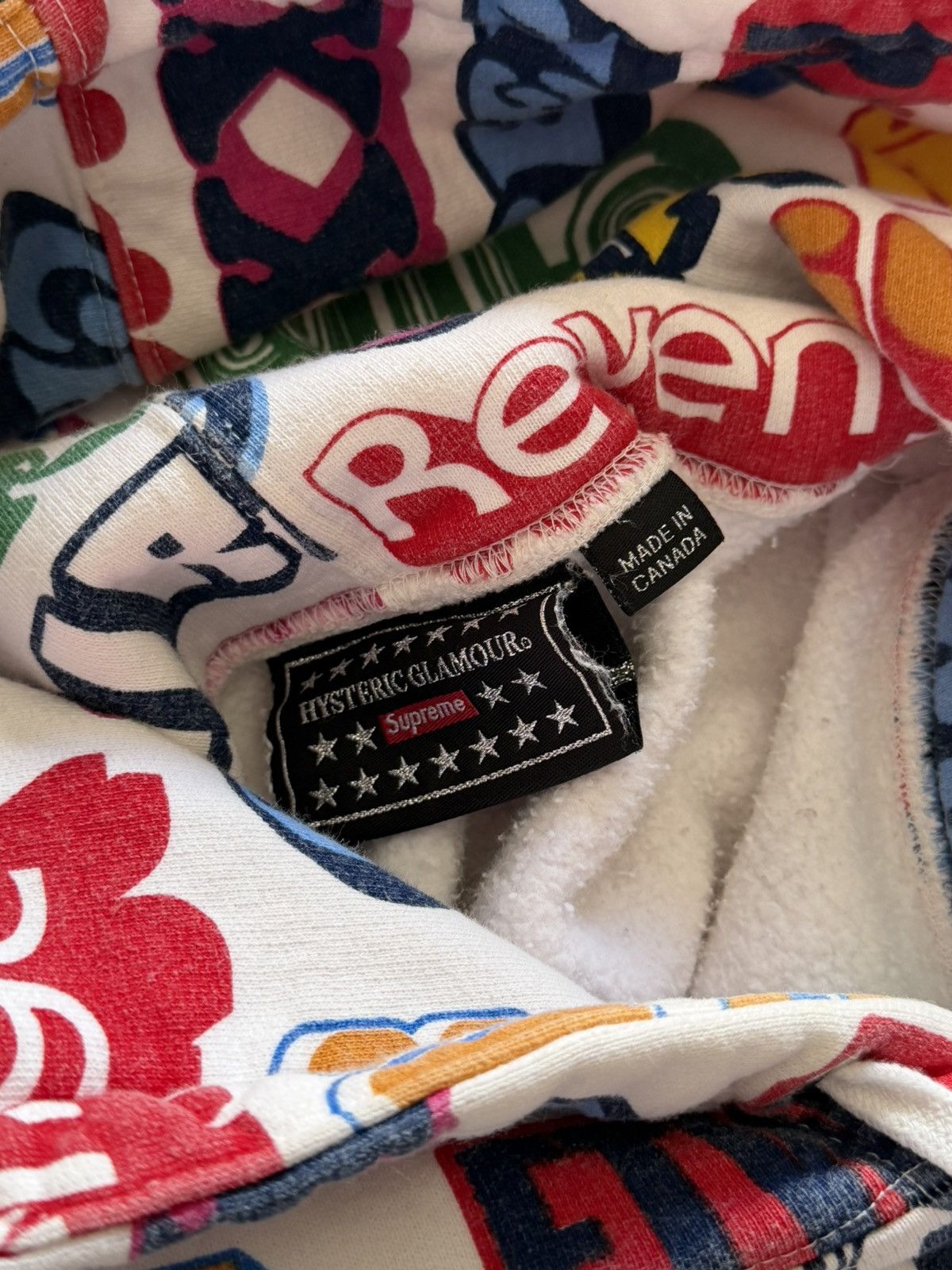 Hysteric Glamour × Supreme Supreme x Hysteric Glamour Text Color Hoodie Size US M / EU 48-50 / 2 - 8 Thumbnail