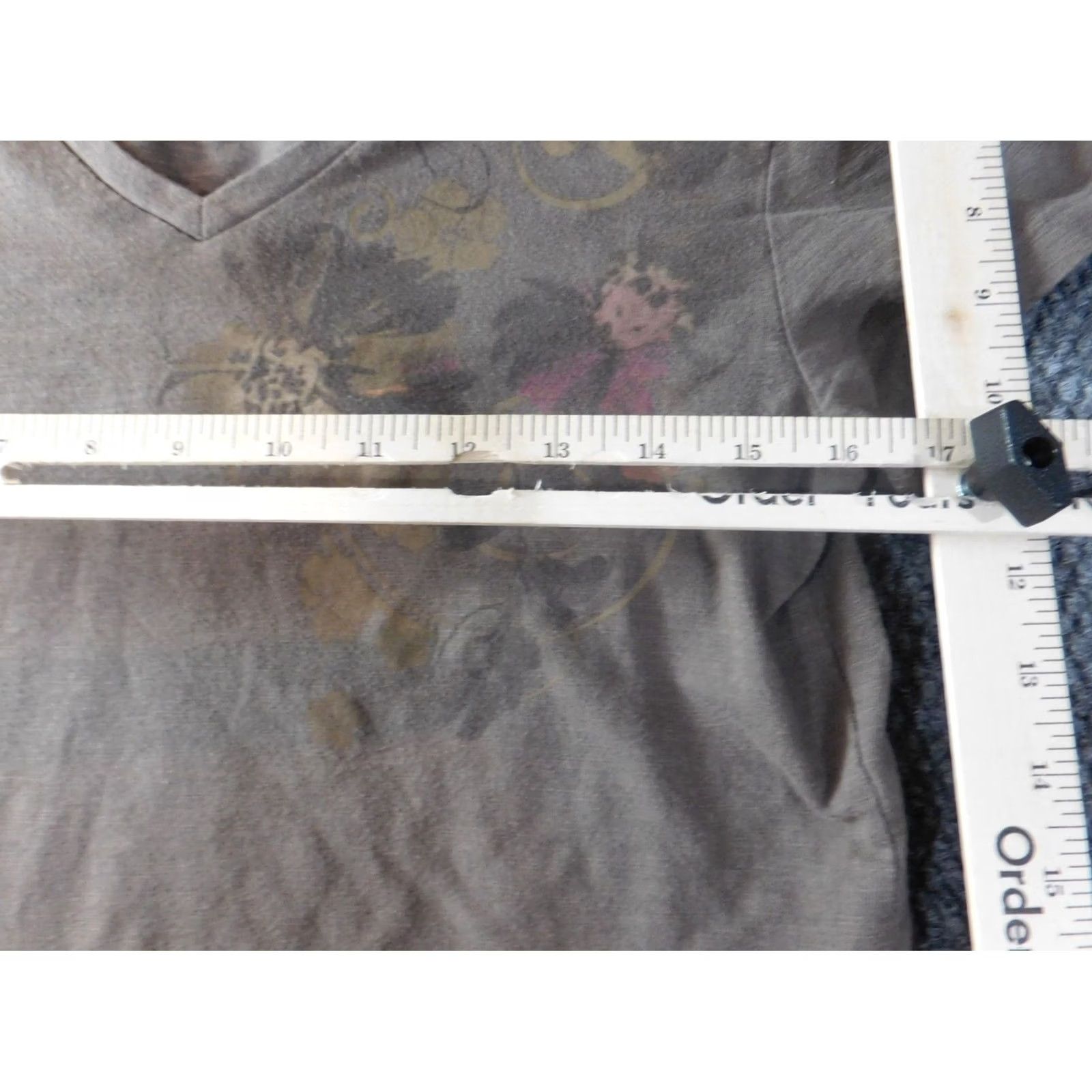 Vintage Sonoma Womens Shirt S Brown Floral Tee Top Blouse Short Sleeve Round Neck Pullover Casual 100% Cotton Size S / US 4 / IT 40 - 5 Thumbnail