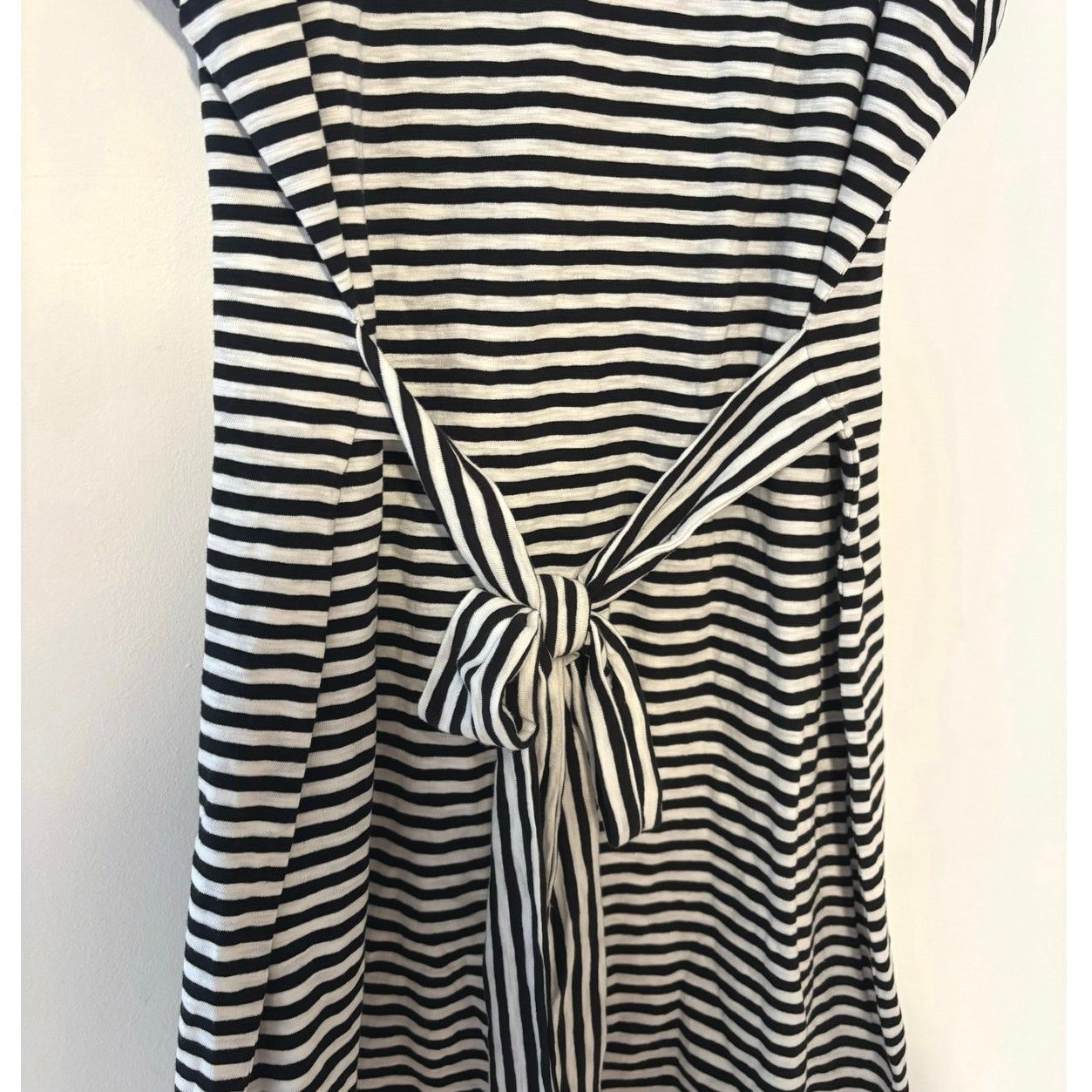 J.Crew NWT J.Crew Short Sleeve Striped Tie Waist Shirt Dress Size L Size L / US 10 / IT 46 - 6 Thumbnail