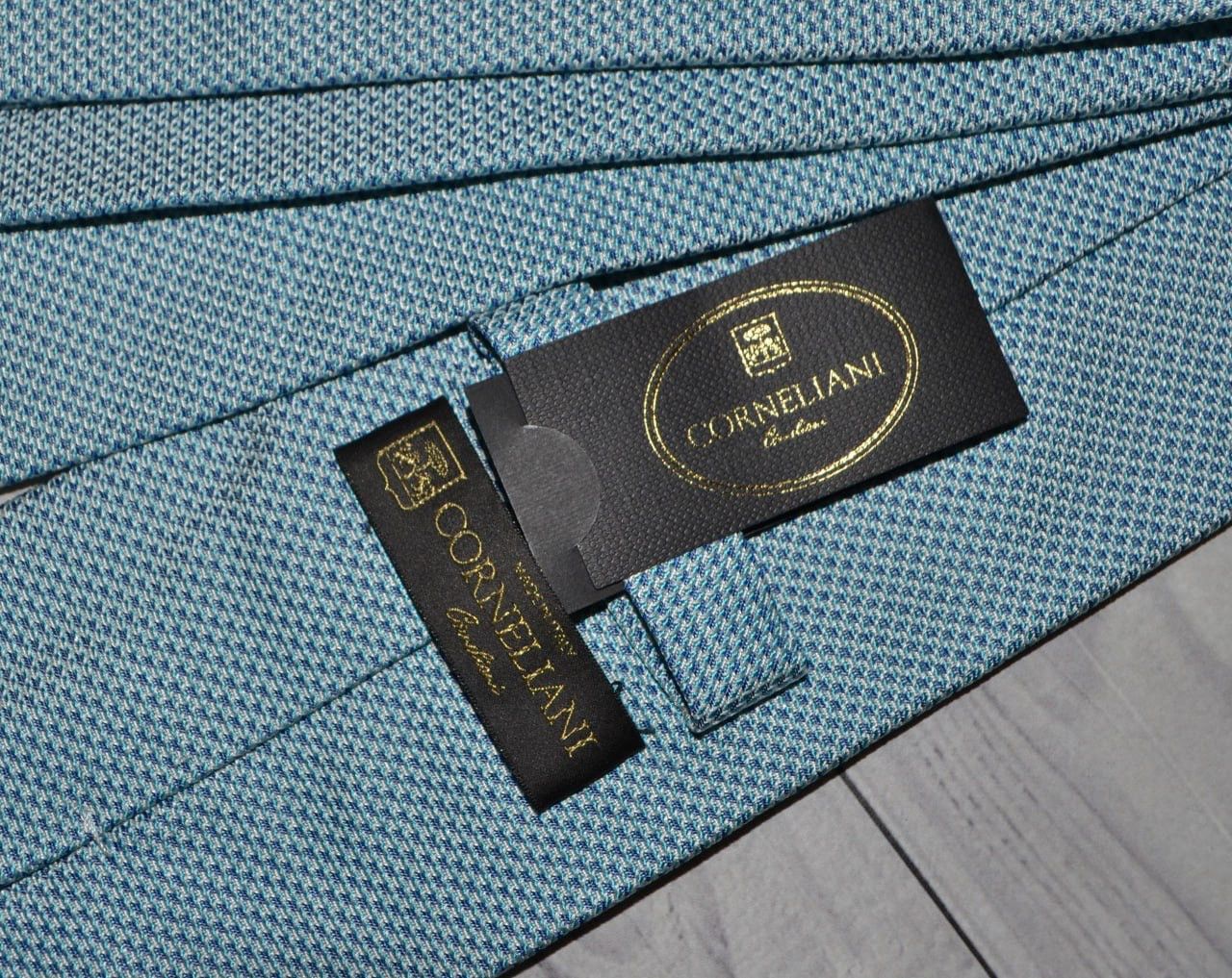 Corneliani New Corneliani Blue Silk Tie Size ONE SIZE - 7 Thumbnail