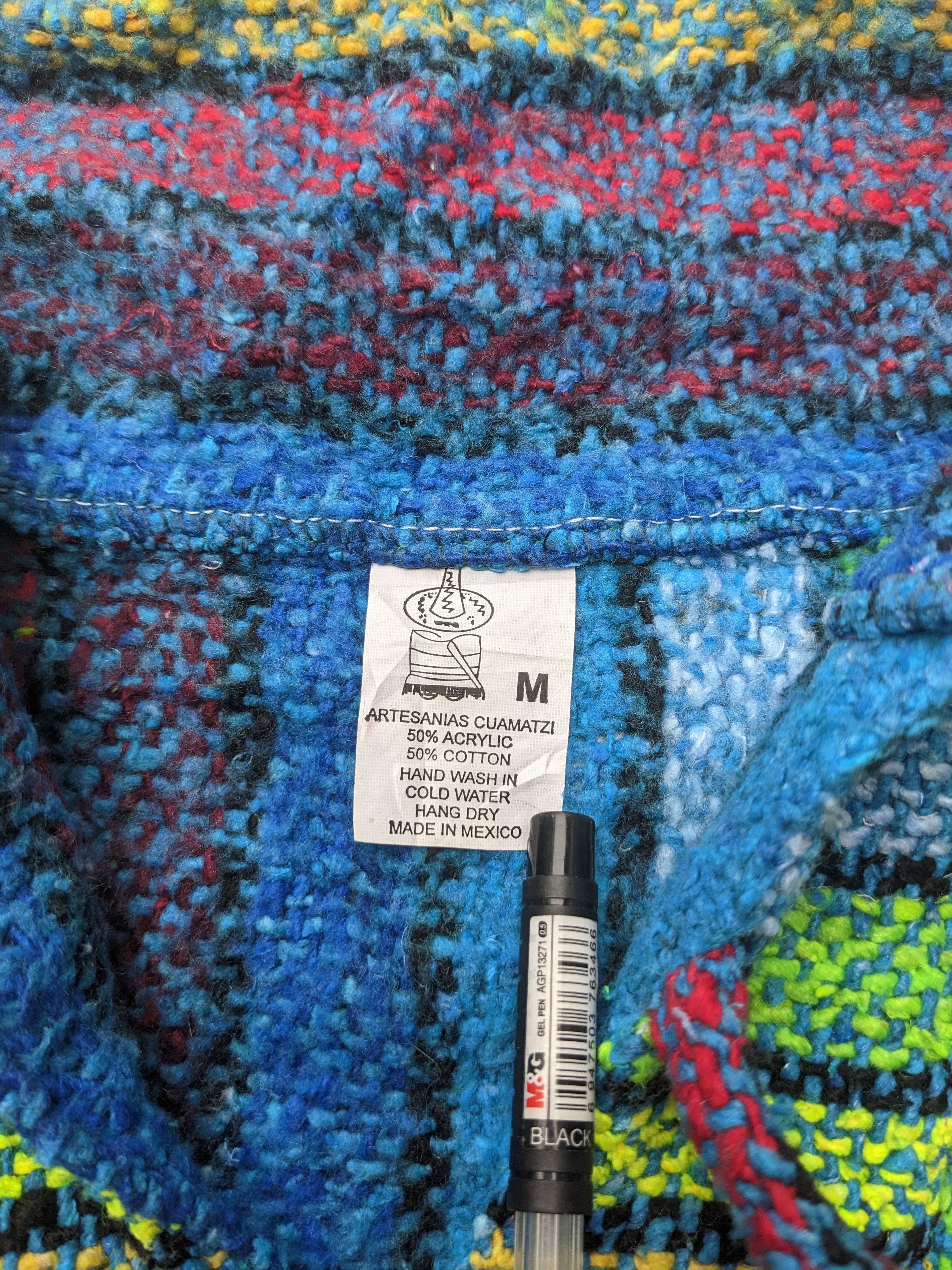 Mexicana × Vintage Vintage mexican ponchos hoodie Size US M / EU 48-50 / 2 - 6 Thumbnail