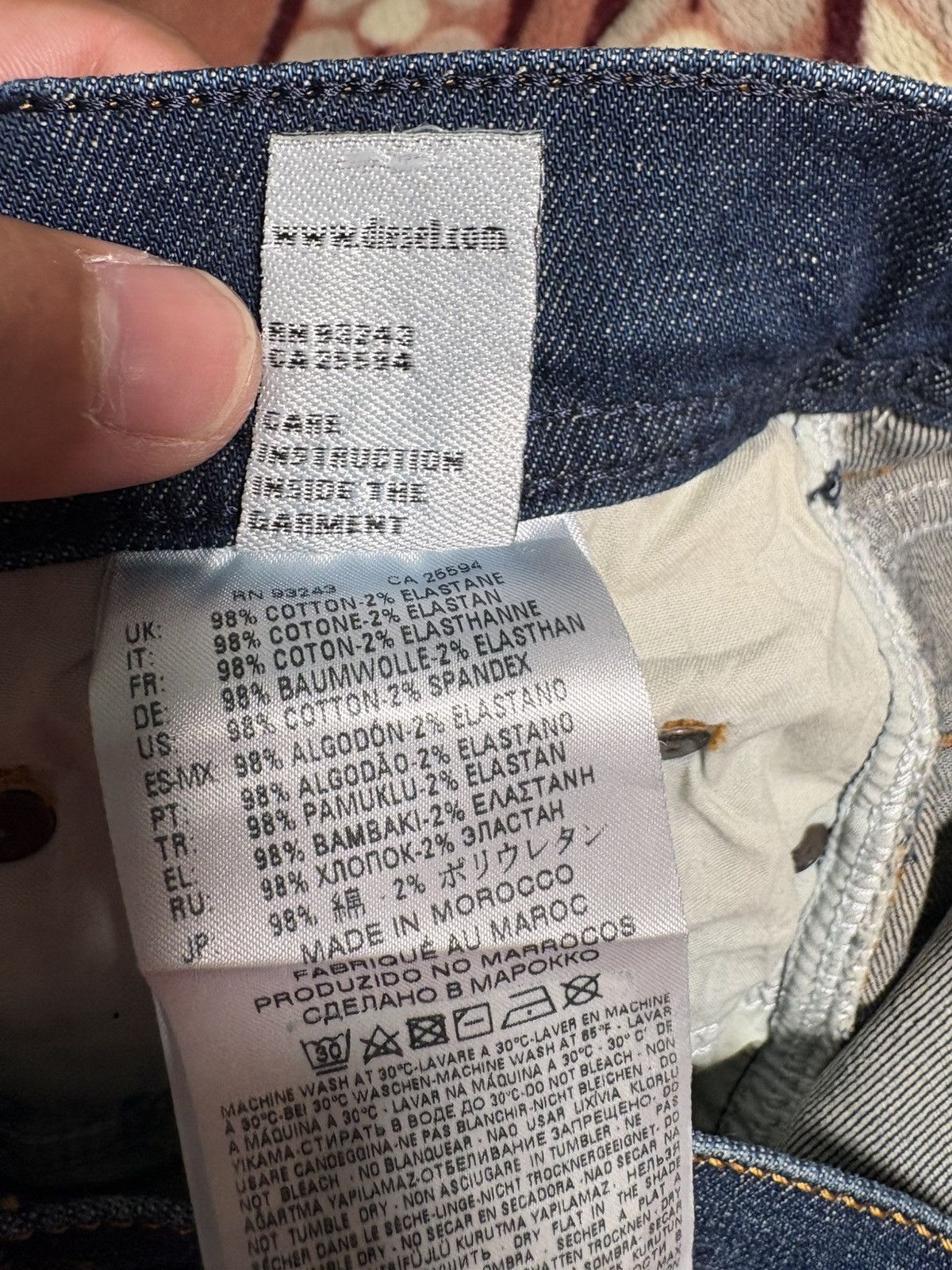 Diesel Diesel Tepphar 084TX Slim-Carrot Distressed Stretch Denim Size US 30 / EU 46 - 11 Thumbnail