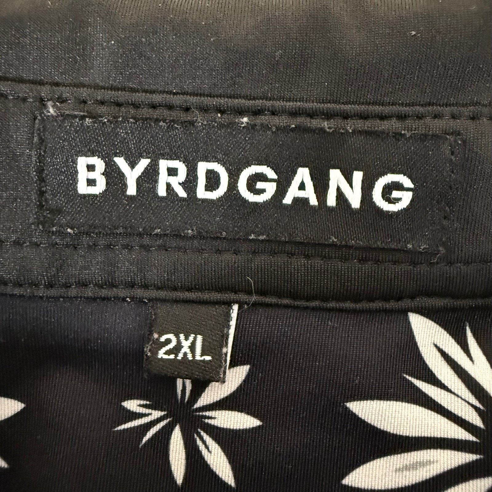 Other Byrdgang Mens Floral Daisy Polo Shirt 2XL Black Short Sleeve Size US XXL / EU 58 / 5 - 2 Thumbnail