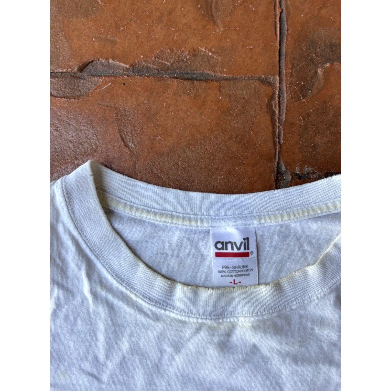 Anvil VINTAGE Y2K Hog's Breath Saloon Key West Biker T Shirt Large White Cotton Anvil Logo 3D Emblem Motorcycle Rockabilly USA Men Size US L / EU 52-54 / 3 - 3 Thumbnail
