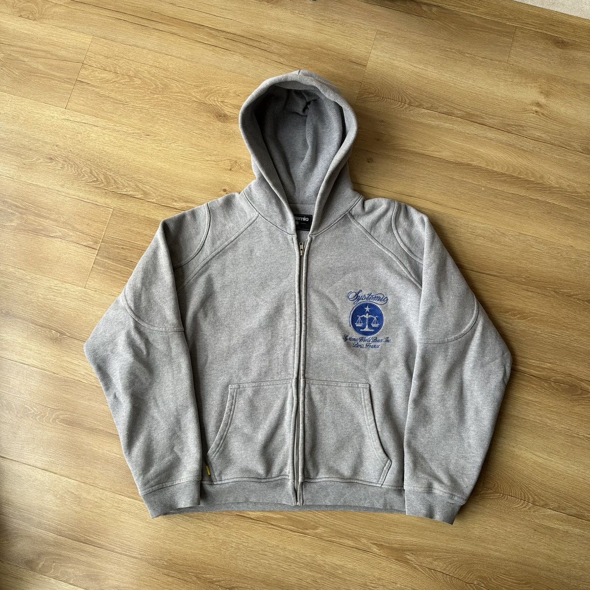 Systemic Systemic Yeezy Gap Fit Melange Balance Cropped Zip Hoodie Size US L / EU 52-54 / 3 - 3 Thumbnail
