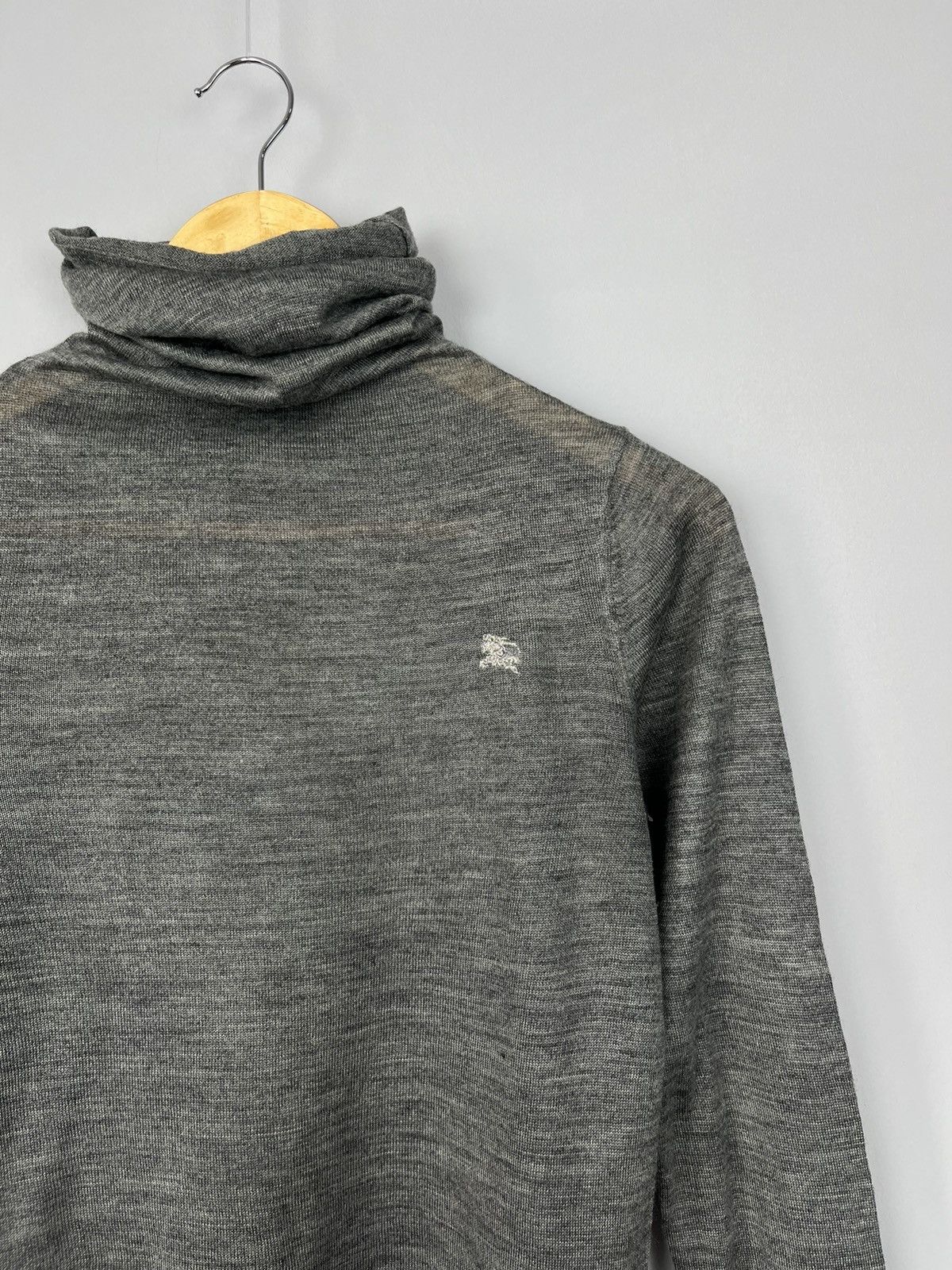 Burberry × Burberry Prorsum × Vintage Burberry London High Neck Knitted Sweater Made in England Size M / US 6-8 / IT 42-44 - 3 Thumbnail