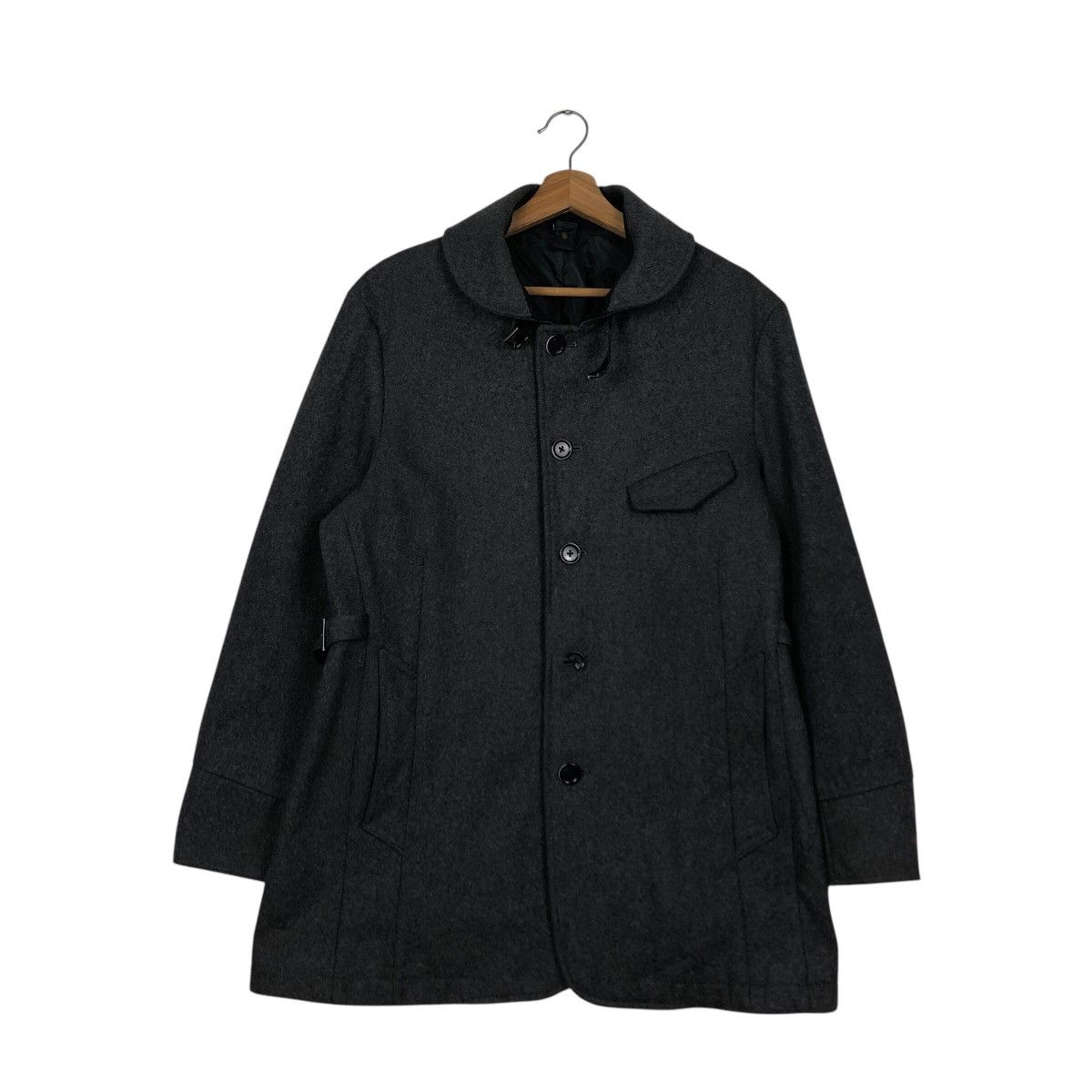 Japanese Brand × Vintage 📌Vintage Wool Biker Jacket Morgan Homme Issey Miyake Size US XL / EU 56 / 4 - 2 Thumbnail