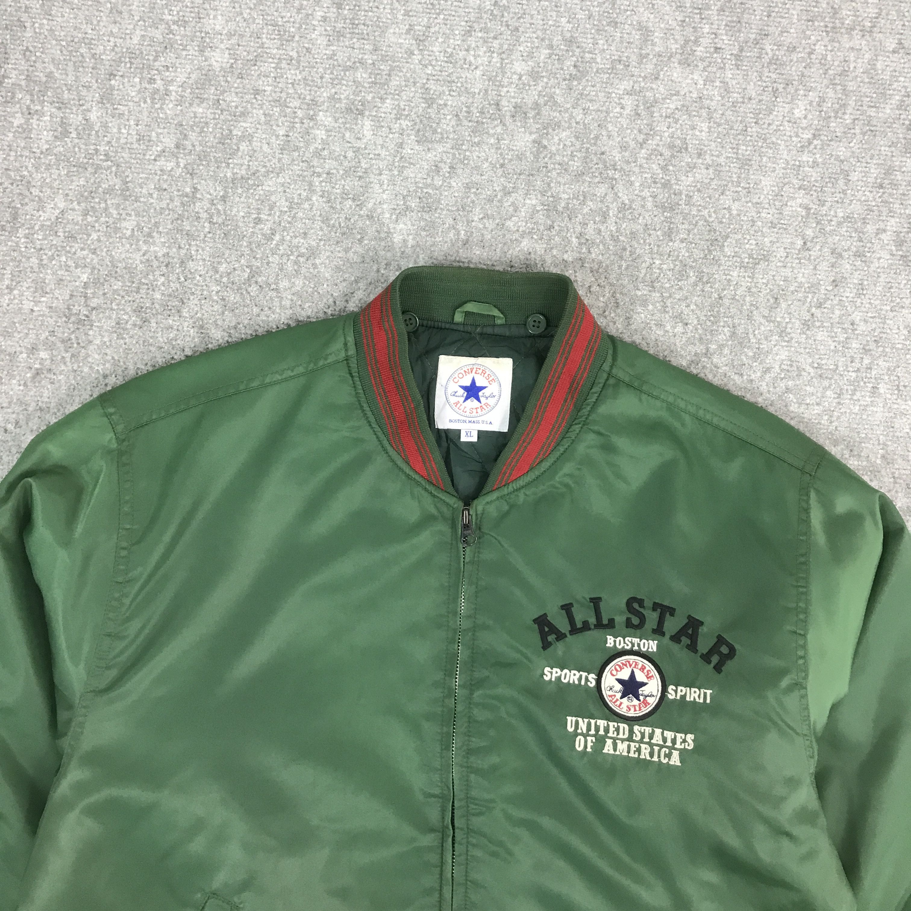 Converse × Vintage CONVERSE ALL STAR BOMBER JACKET Size US XL / EU 56 / 4 - 3 Thumbnail