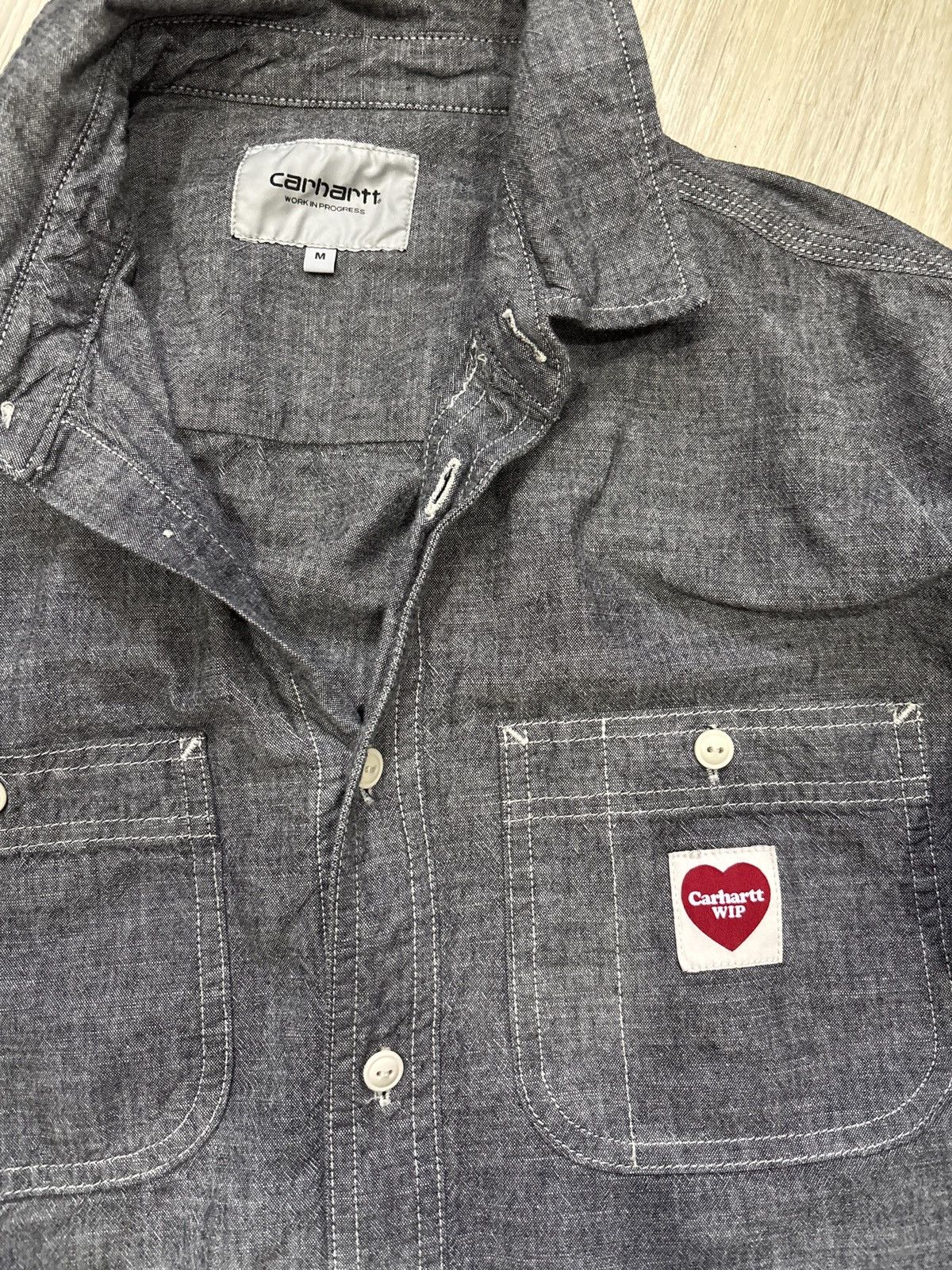 Carhartt Wip L/S Clink Heart Shirt Size US M / EU 48-50 / 2 - 4 Thumbnail