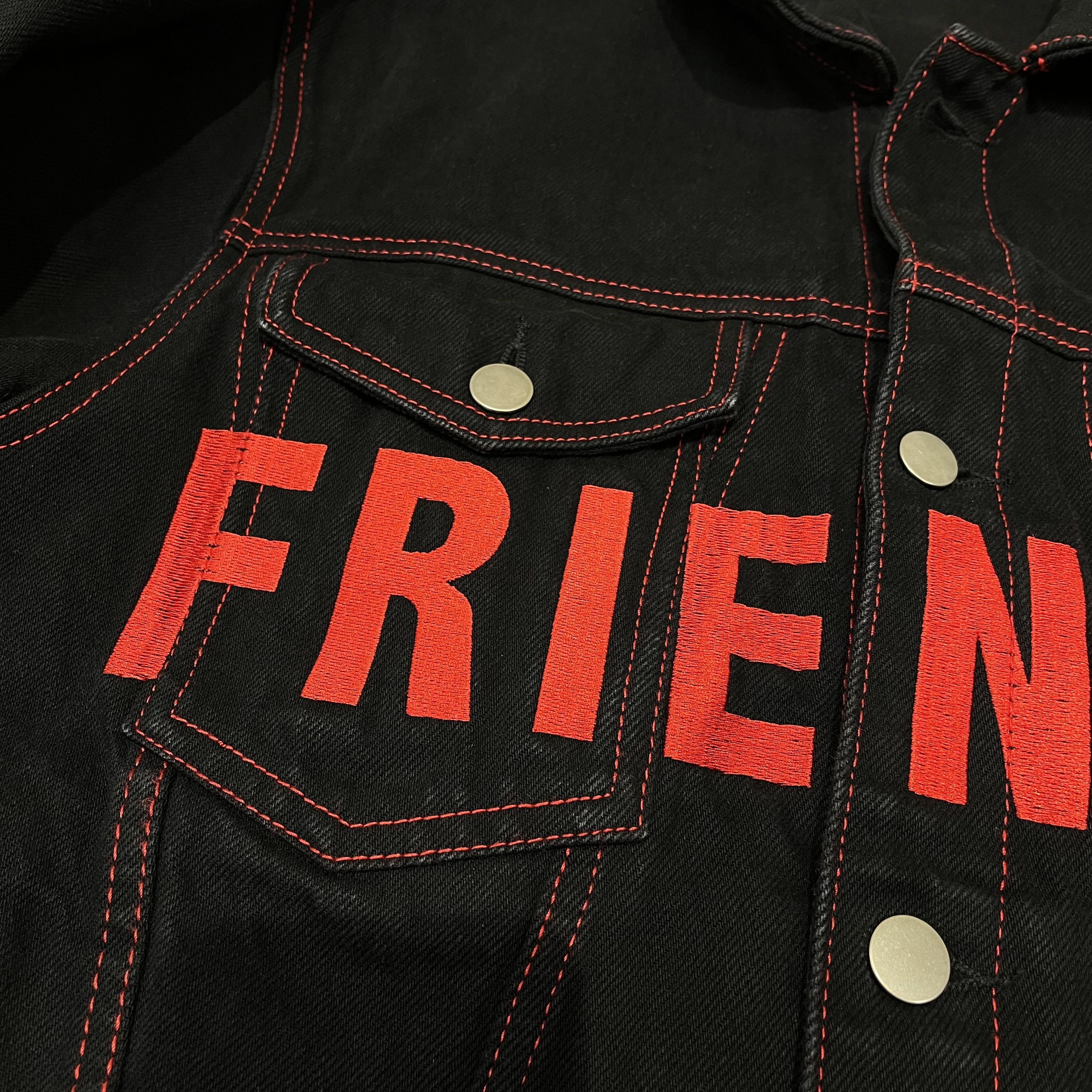 Vlone Vlone Friends Denim Jacket Size US L / EU 52-54 / 3 - 3 Thumbnail