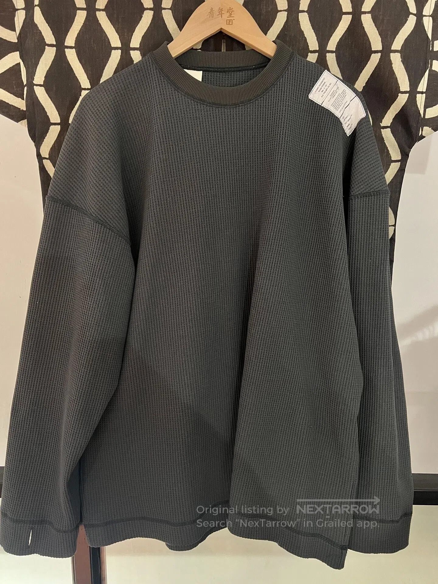 N.Hoolywood nhoolywood crewneck long sleeve waffle t-shirt. Size US M / EU 48-50 / 2 - 1 Thumbnail
