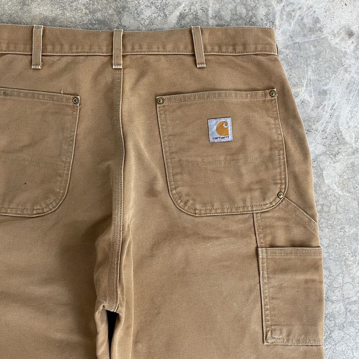 Carhartt VTG Carhartt Double Knee Faded Tan Dirty Carpenter Pants Size US 34 / EU 50 - 21 Thumbnail