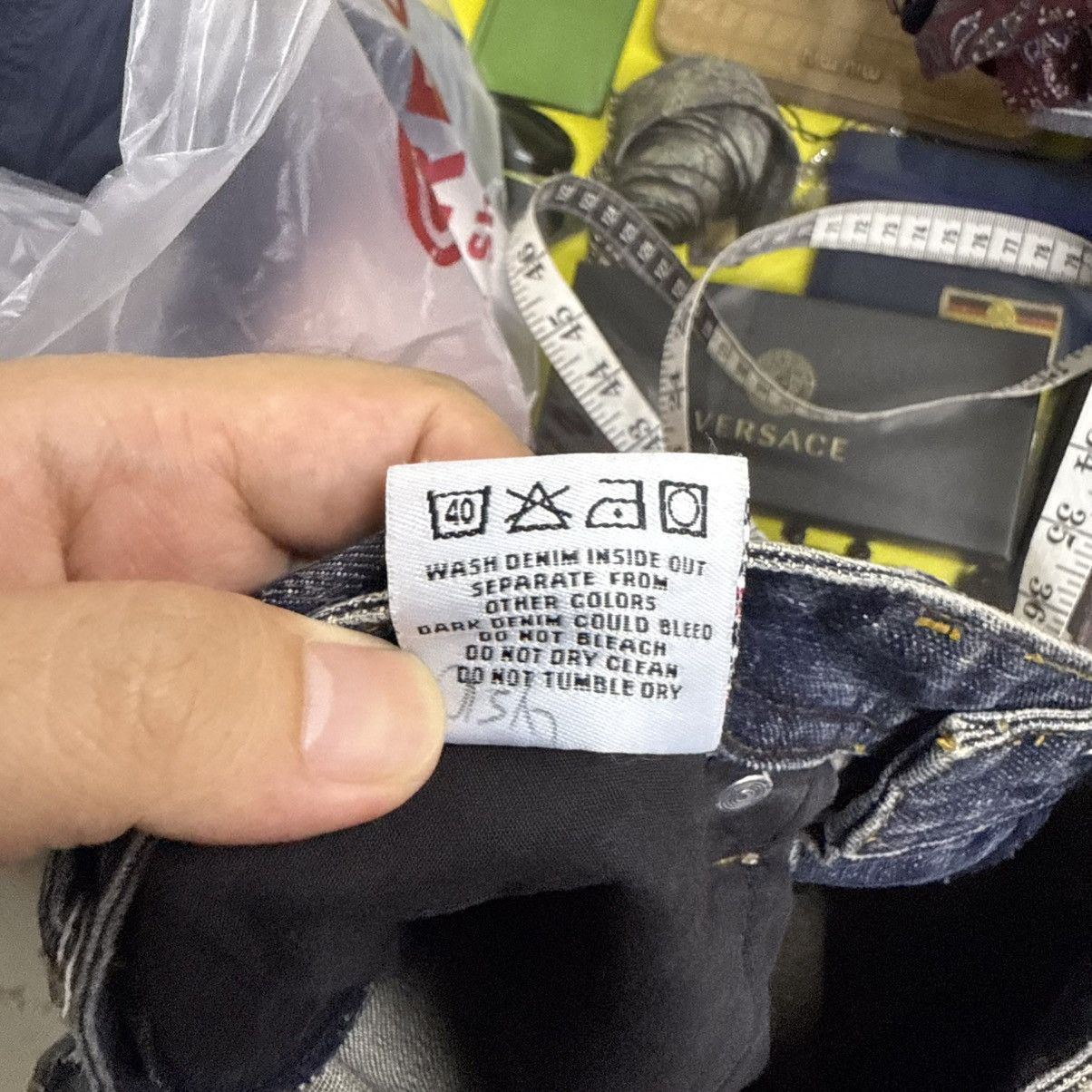 If Six Was Nine Handmade Embroid Paint Splatter Distressed Denim Jeans Jag Size US 33 - 17 Thumbnail