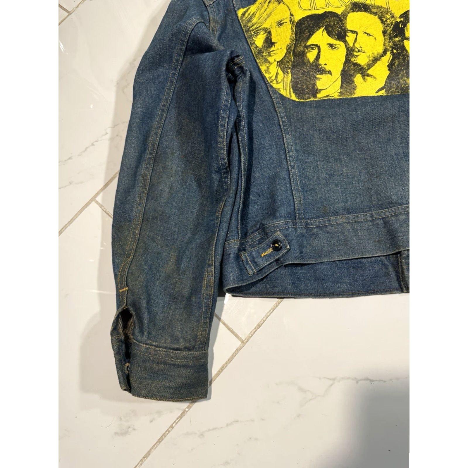Lee VINTAGE Lee Denim Jacket M Hand-Painted The Doors Motorcycle Blue 1980s Men Mens Size M Size US M / EU 48-50 / 2 - 7 Thumbnail