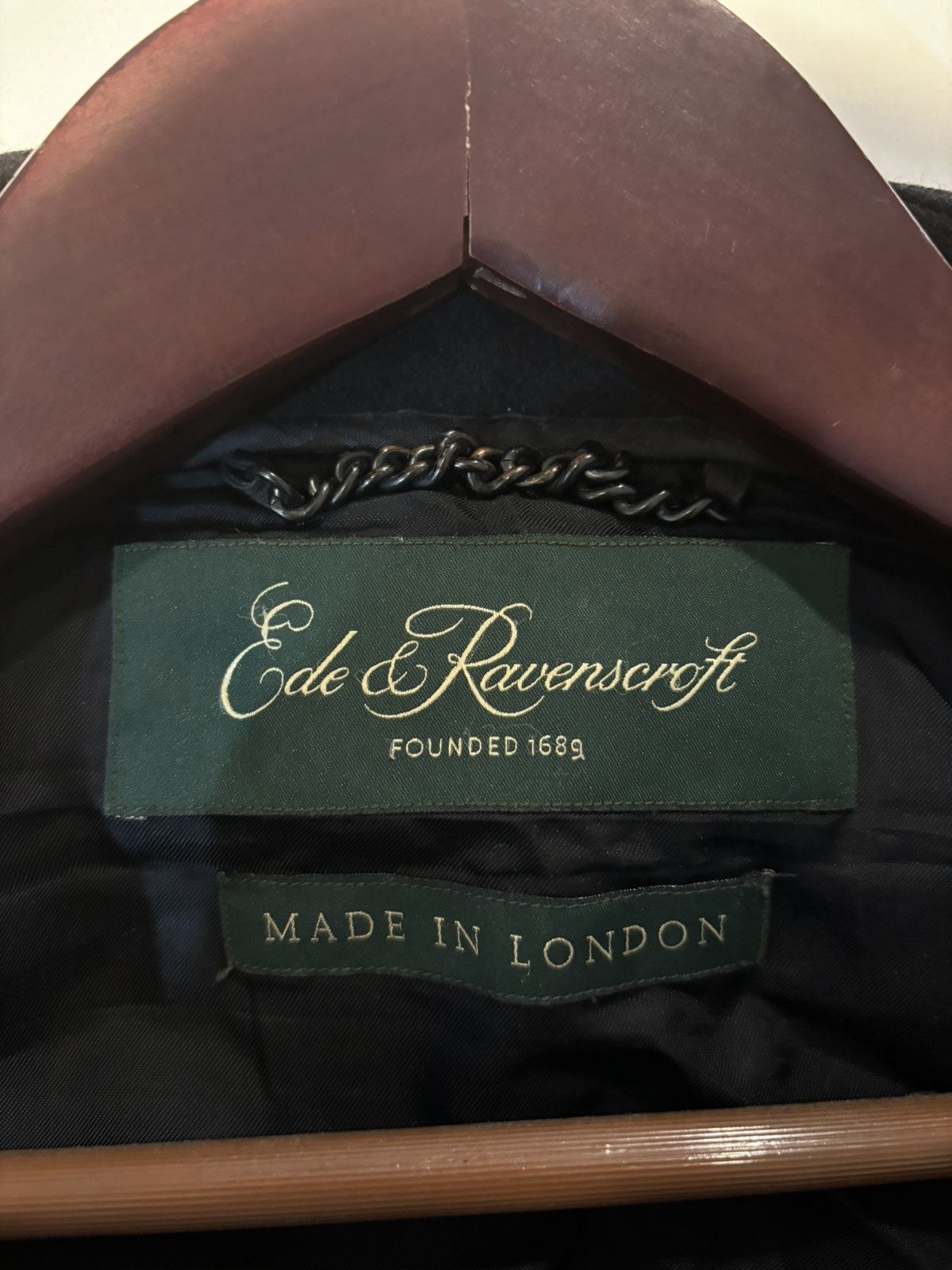 Ede & Ravenscroft Black Peacoat - Ede & Ravenscroft Size US XL / EU 56 / 4 - 3 Thumbnail
