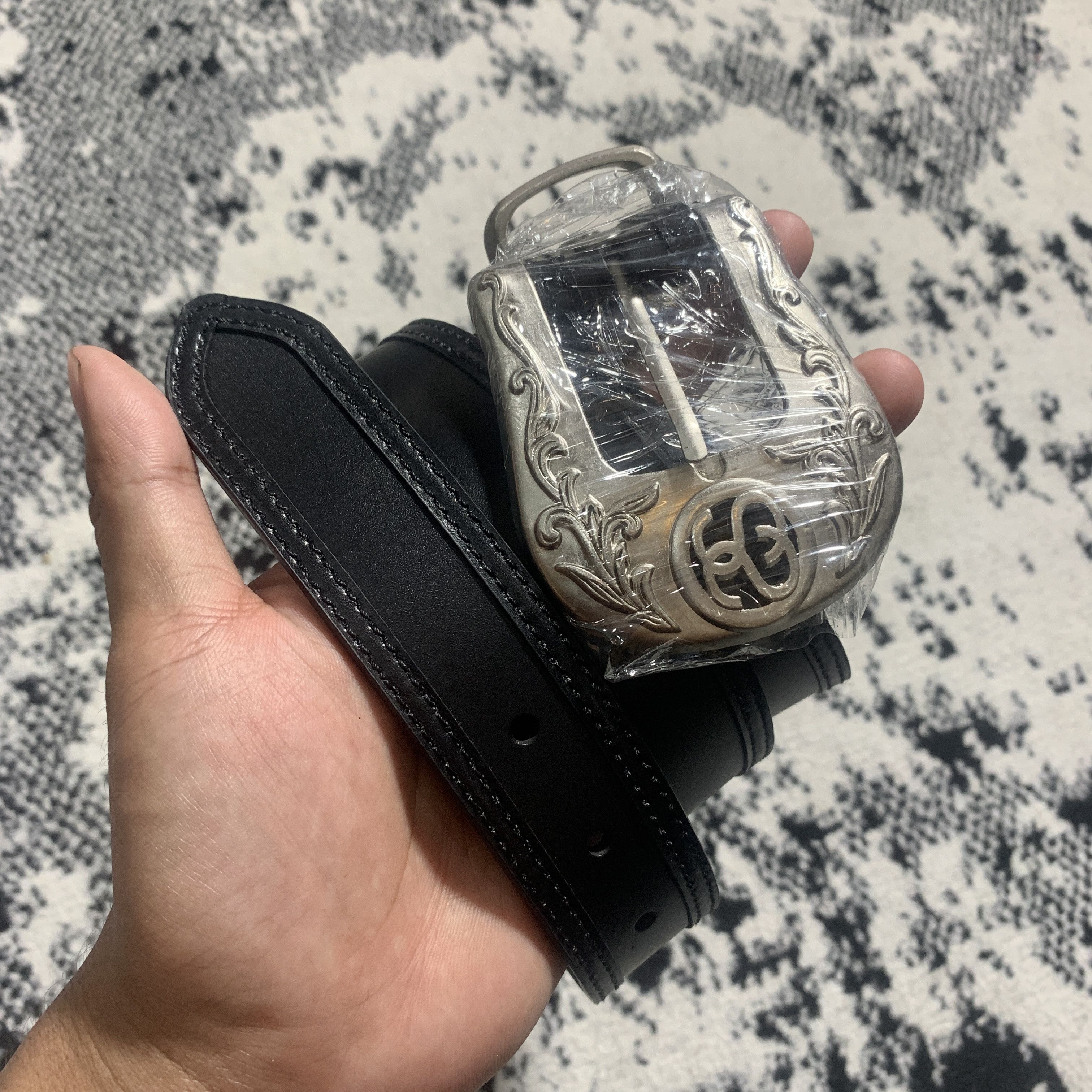 メンズウェア Stussy SS-LINK STUDDED BELT S/M Stussy SS-Link Studded Belt Distressed Brown Men's - SS24 - US