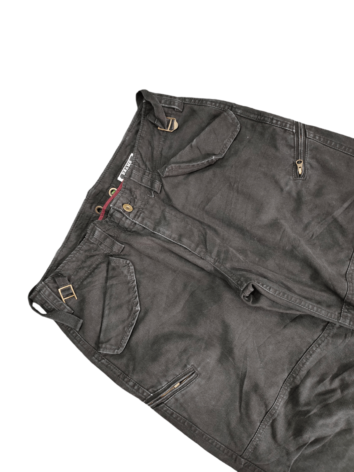 Beams Plus Baggy Pants Beams Multi Zipper Pocket Duck Cotton Pants Size US 32 / EU 48 - 3 Thumbnail