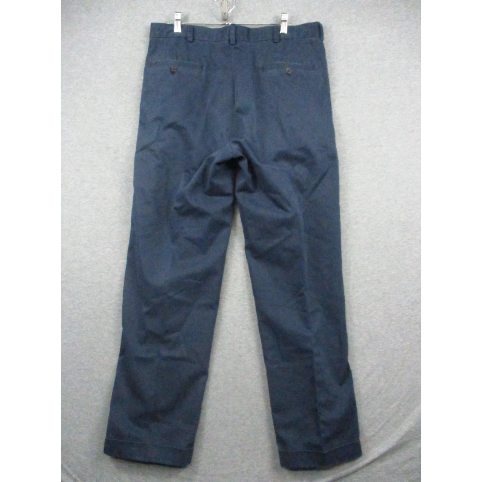Brooks Brothers Brooks Brothers Chino Pants Men 35x32 Blue Cotton Relaxed Fit Regular Straight Pant 35 Blues Size US 35 - 7 Thumbnail