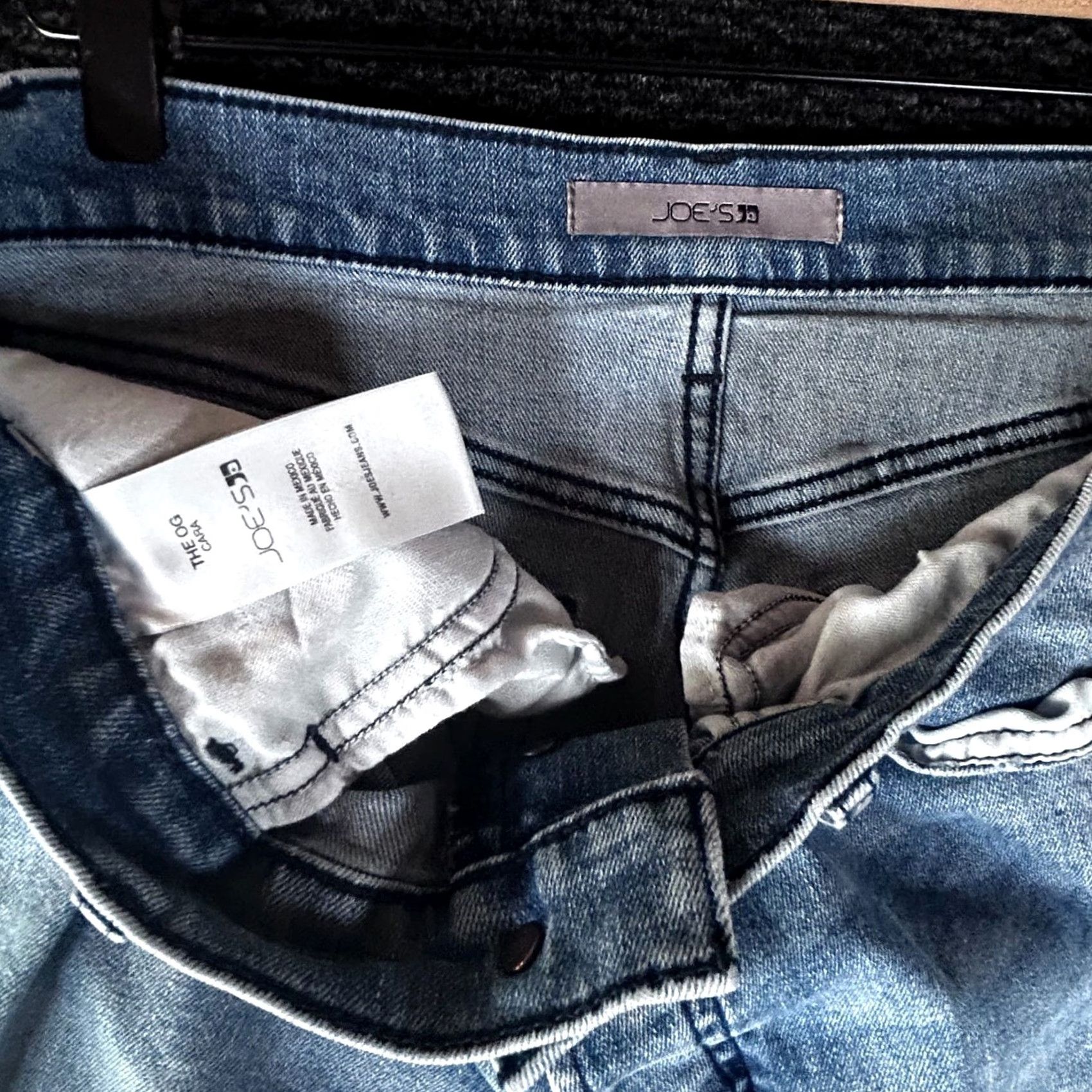 Vintage Joe's Jeans The OG Cara Women's Light Wash Straight Leg High Rise Jeans 32x28 Size 24" / US 00 / IT 34 - 3 Thumbnail