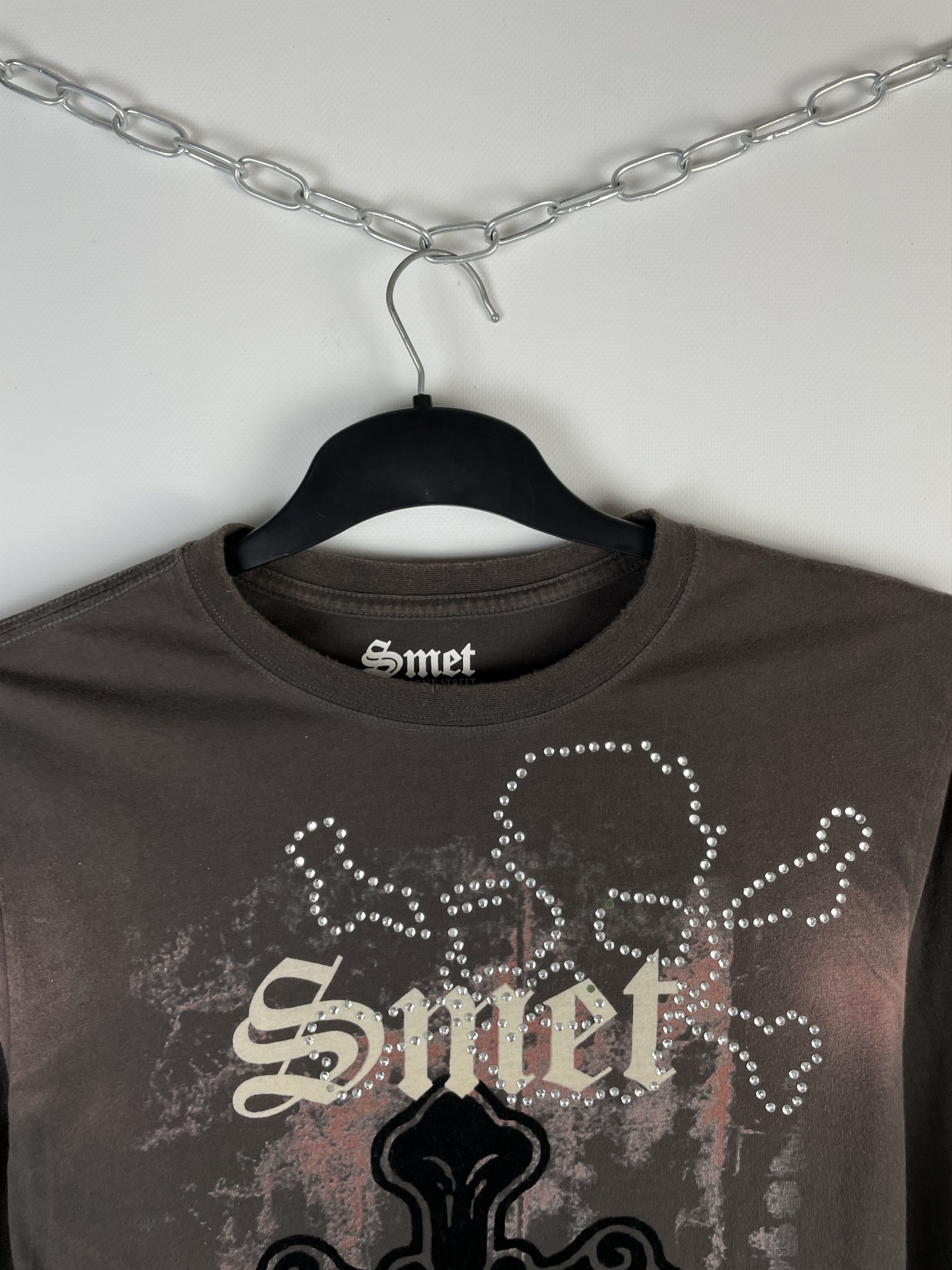 Christian Audigier × Vintage SMET Longsleeve w/ rhinestones Size US M / EU 48-50 / 2 - 4 Thumbnail