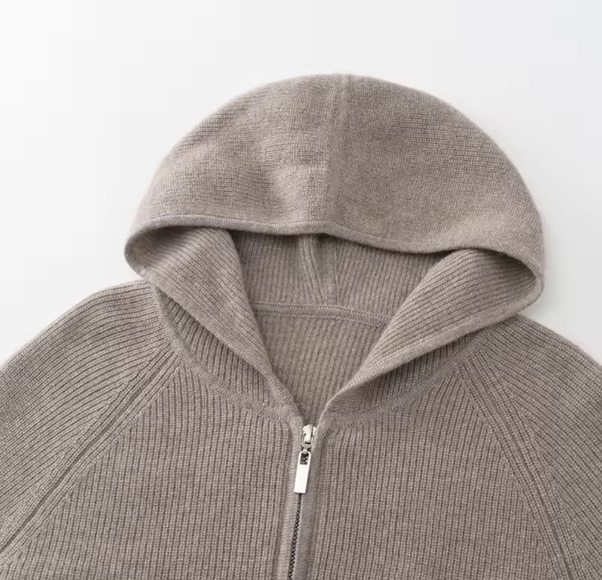 Extreme Cashmere Cashmere 100% Zipper Basic Casual Cardigan Beige Sweater Size L / US 10 / IT 46 - 3 Thumbnail