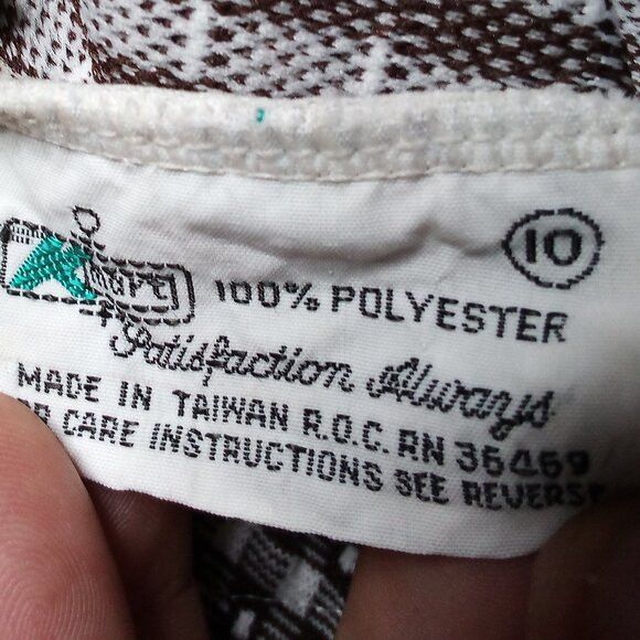 Other Vintage 60s K-Mart Geometric Pattern Polyester Shorts Size 32" / US 10 / IT 46 - 4 Thumbnail