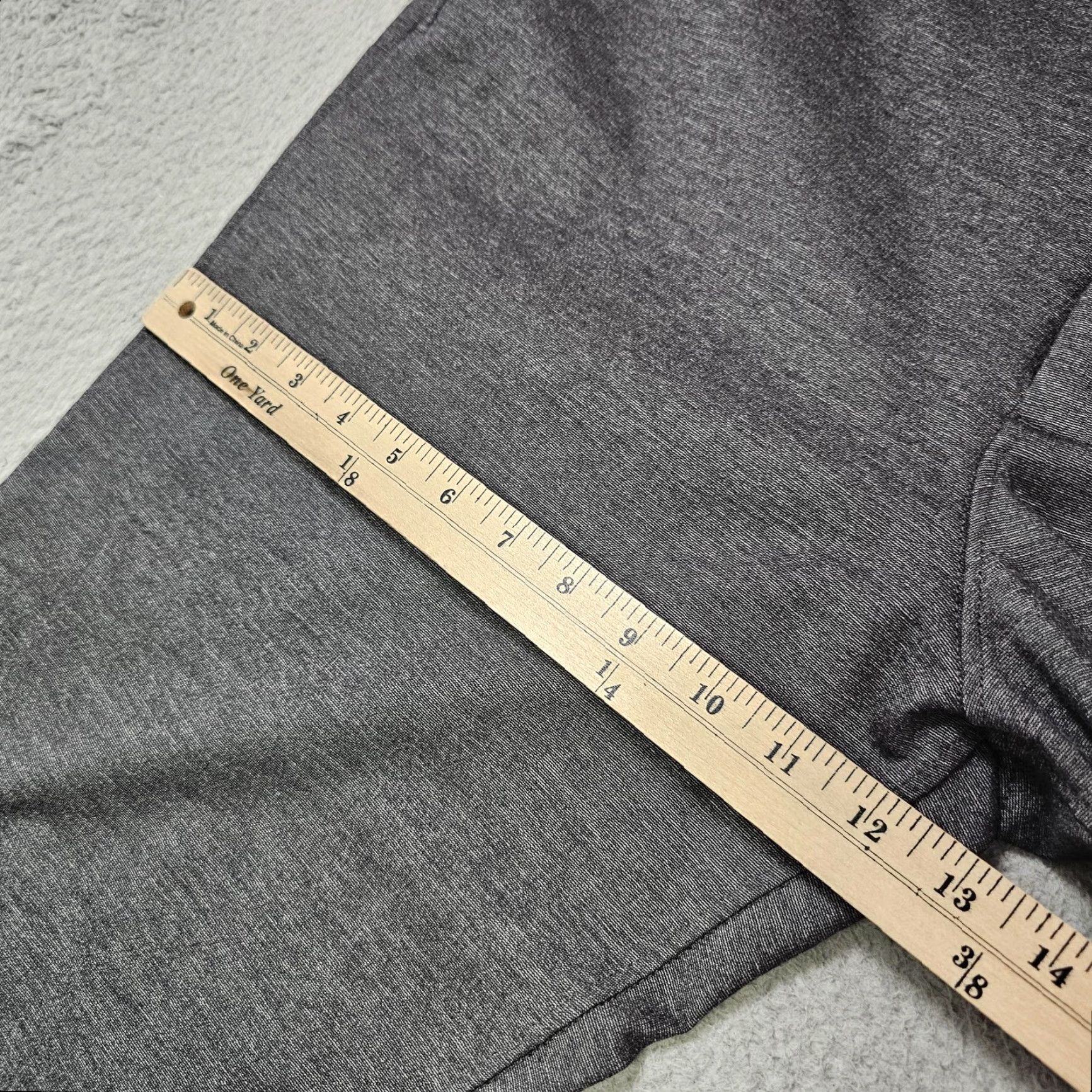 Vintage VINTAGE: No — Kit and Ace Dress Pants Mens 36x32 Gray Stretch Tapered Casual Chino Pants, Flat Front, Zip Closure, Pockets, 90s? Size US 36 / EU 52 - 5 Thumbnail