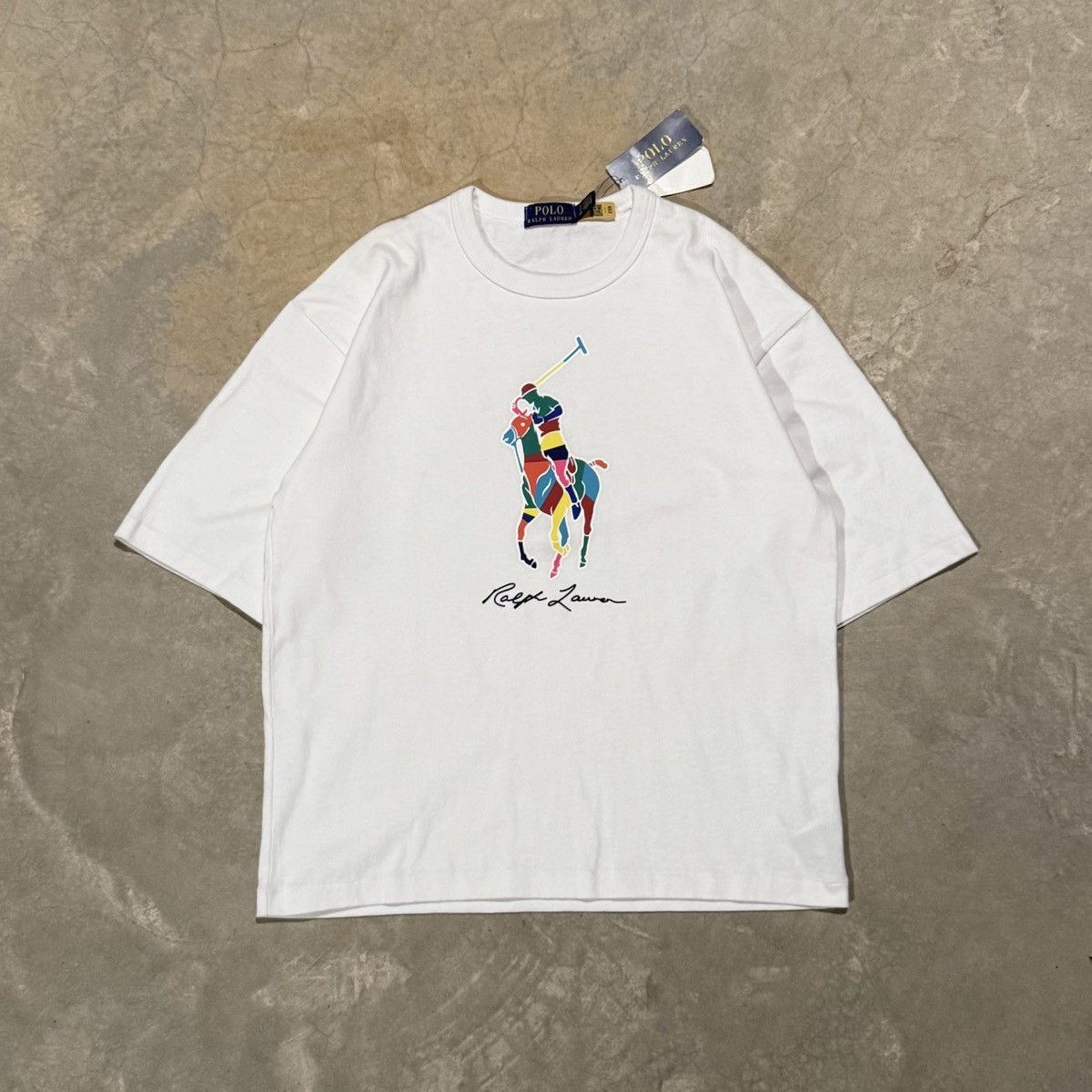 Polo Ralph Lauren Brand New Polo Ralph Lauren Colorblocked Big Pony Tee Size US S / EU 44-46 / 1 - 1 Thumbnail