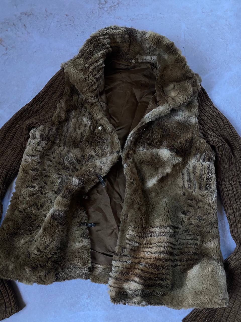 Hysteric Glamour Vintage 90s Avant Garde Fur Knit Cardigan Sweater Size US S / EU 44-46 / 1 - 2 Thumbnail