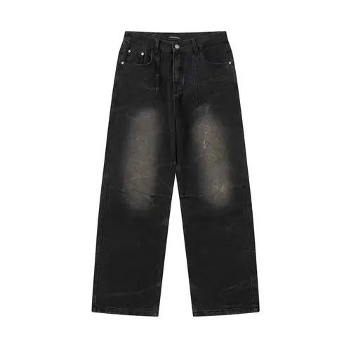 Japanese Brand Mizuho x Misac Black High Street Vintage Loose Fit Jeans Size US 32 / EU 48 - 3 Thumbnail