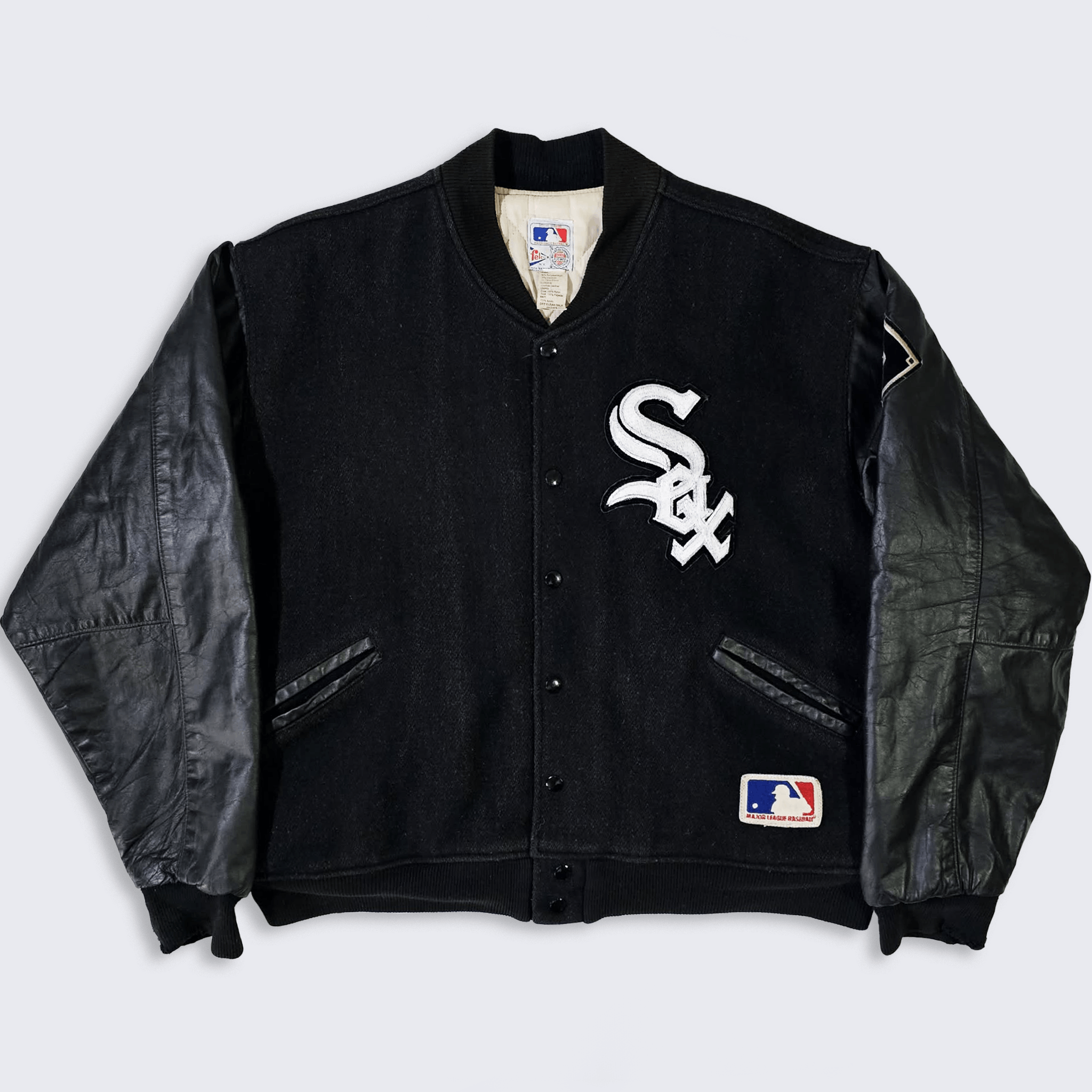 MLB Chicago White Sox Vintage 80s Felco Varsity Jacket Size US XL / EU 56 / 4 - 2 Thumbnail