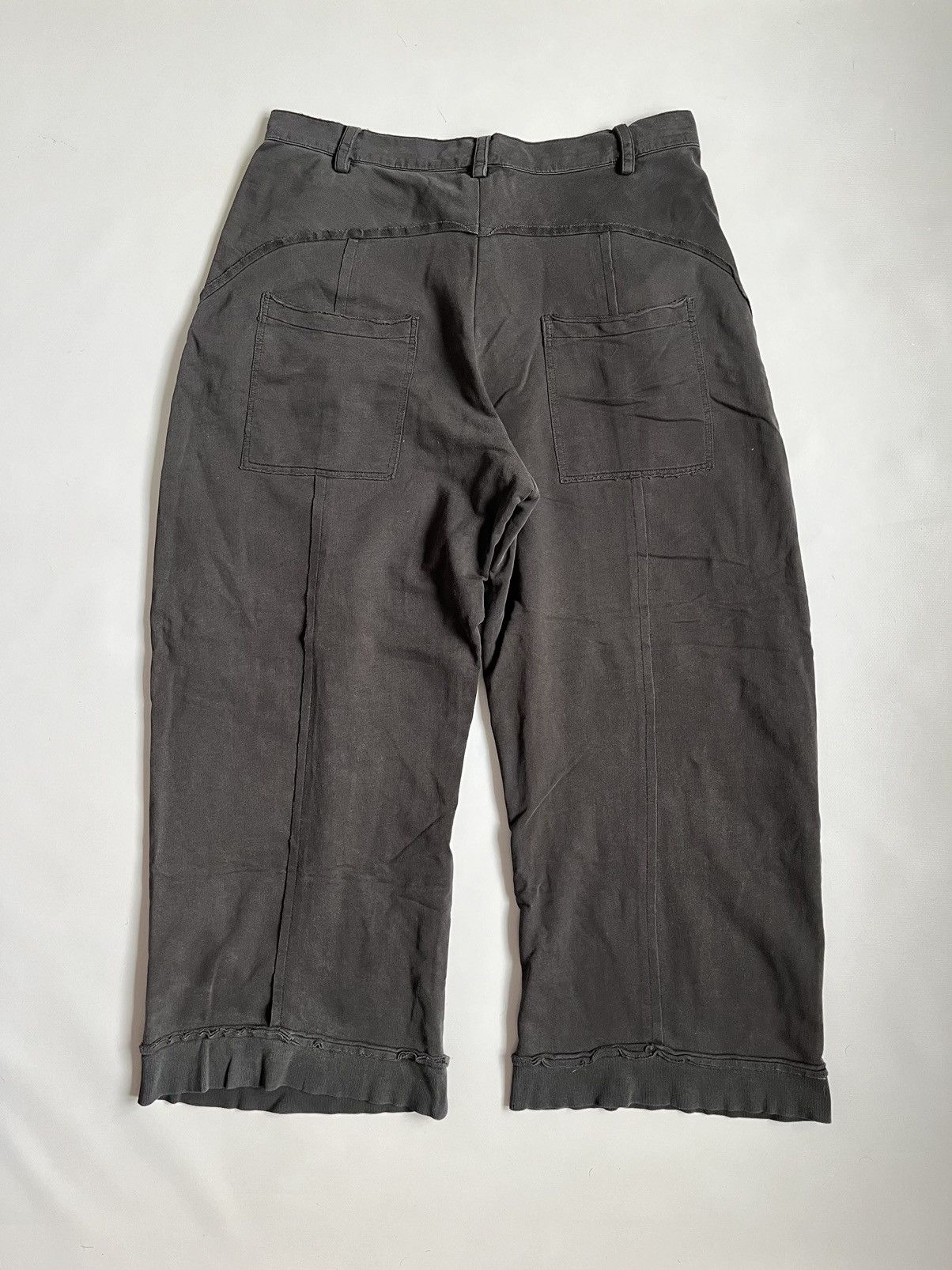 Black Label × Rundholz × Yohji Yamamoto RUNDHOLZ Black Label Unisex Distressed Wide Leg Trousers Size 36" / US 14 / IT 50 - 13 Thumbnail