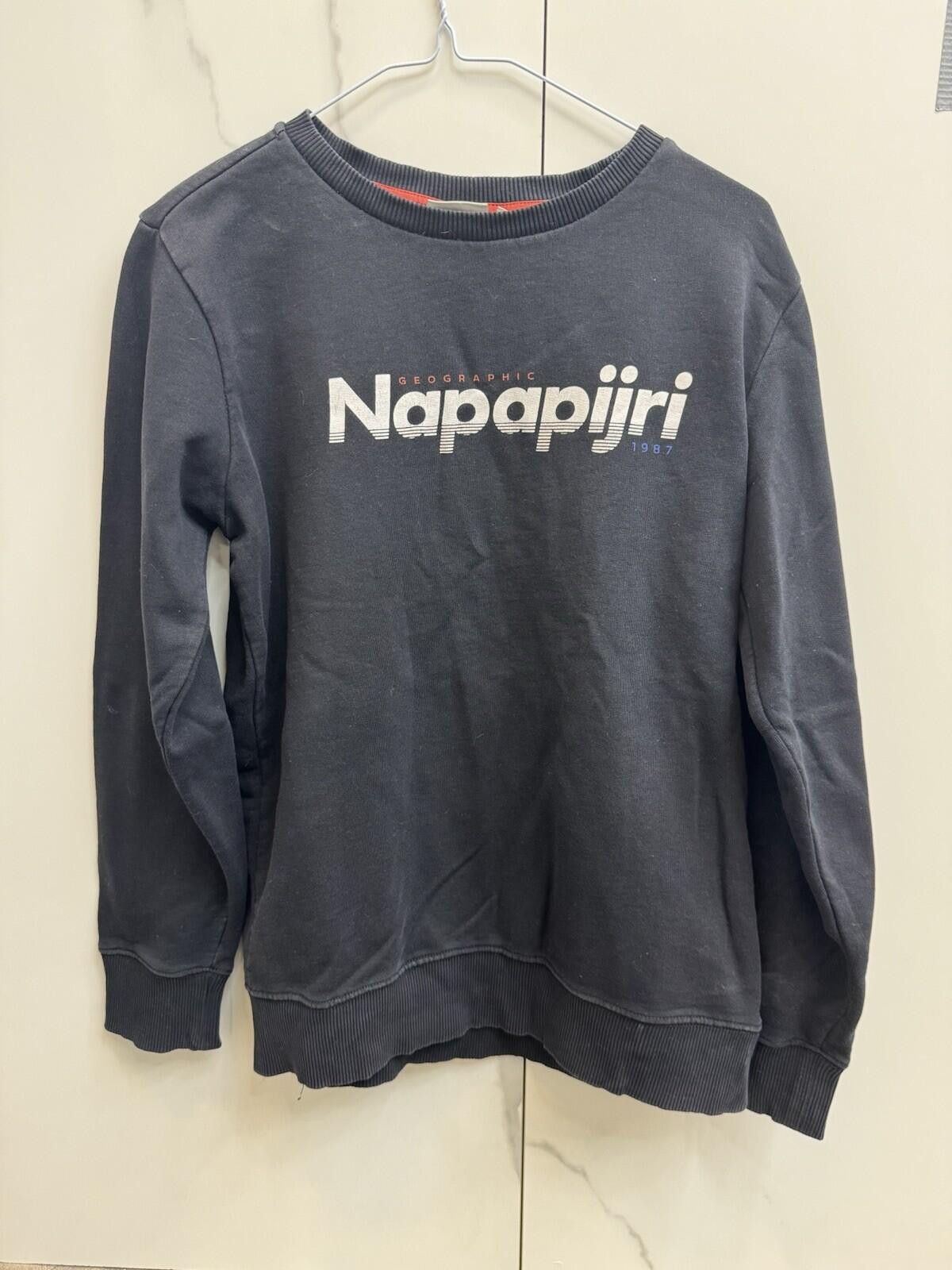 Napapijri Napapijri Navy Blue Jumper Sweater Long Sleeve, Kids 14Y Size US XXS / EU 40 - 2 Thumbnail