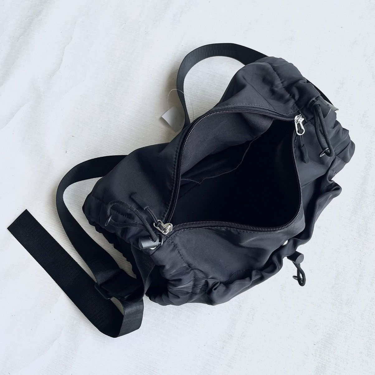 Other Black Nylon Soft Wrinkled Duffle Bag Size ONE SIZE - 6 Thumbnail