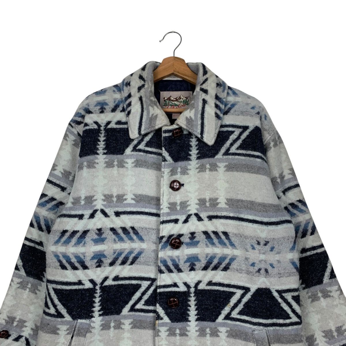 Vintage Vintage 90’s ULCOLOU Nordic Pattern Coat Jacket #2869-C129 Size US M / EU 48-50 / 2 - 2 Thumbnail