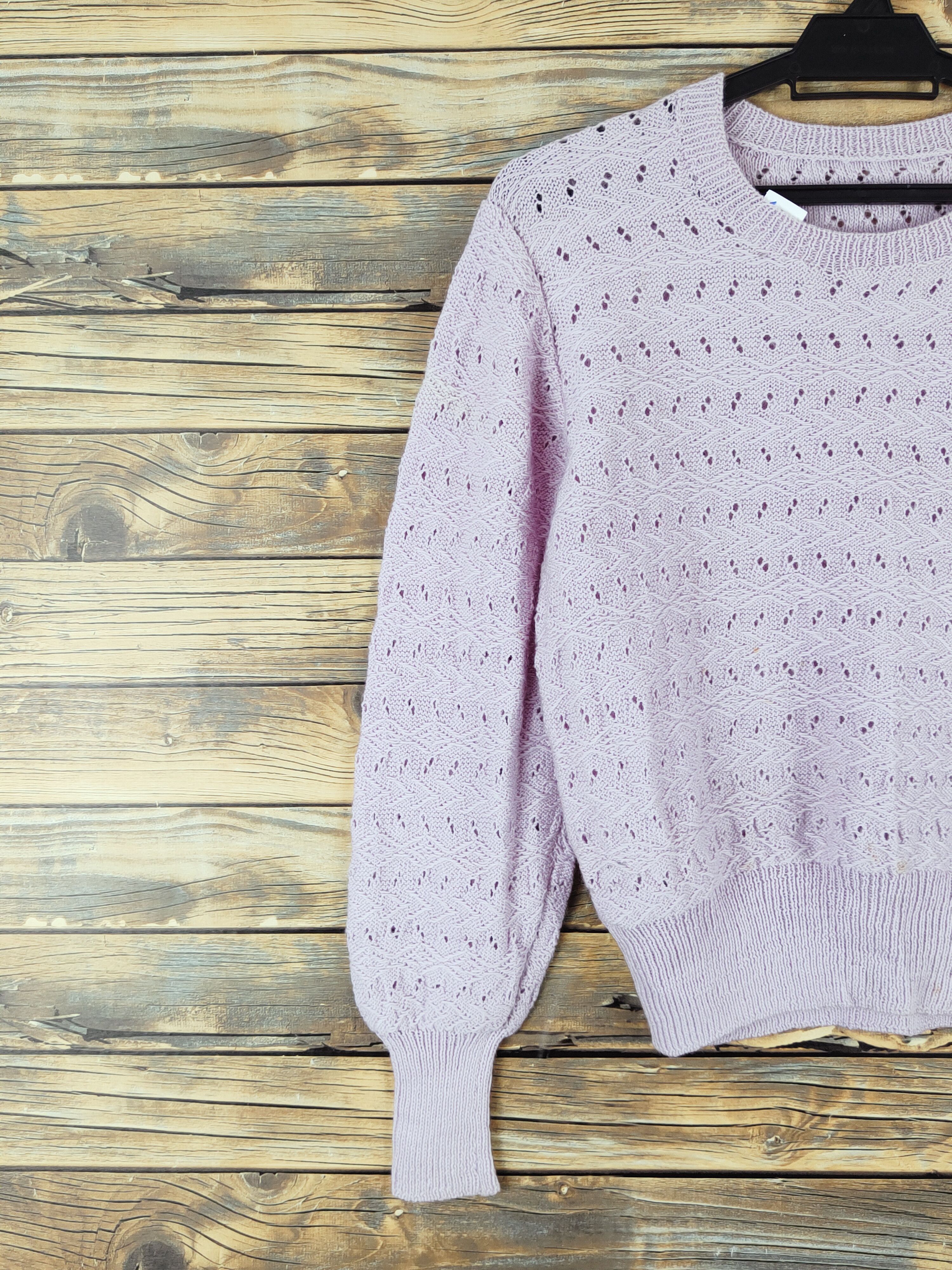 Homespun Knitwear Japanese Brand meshnet crochet Knitwear Crop Tops#W 990 Size S / US 4 / IT 40 - 3 Thumbnail