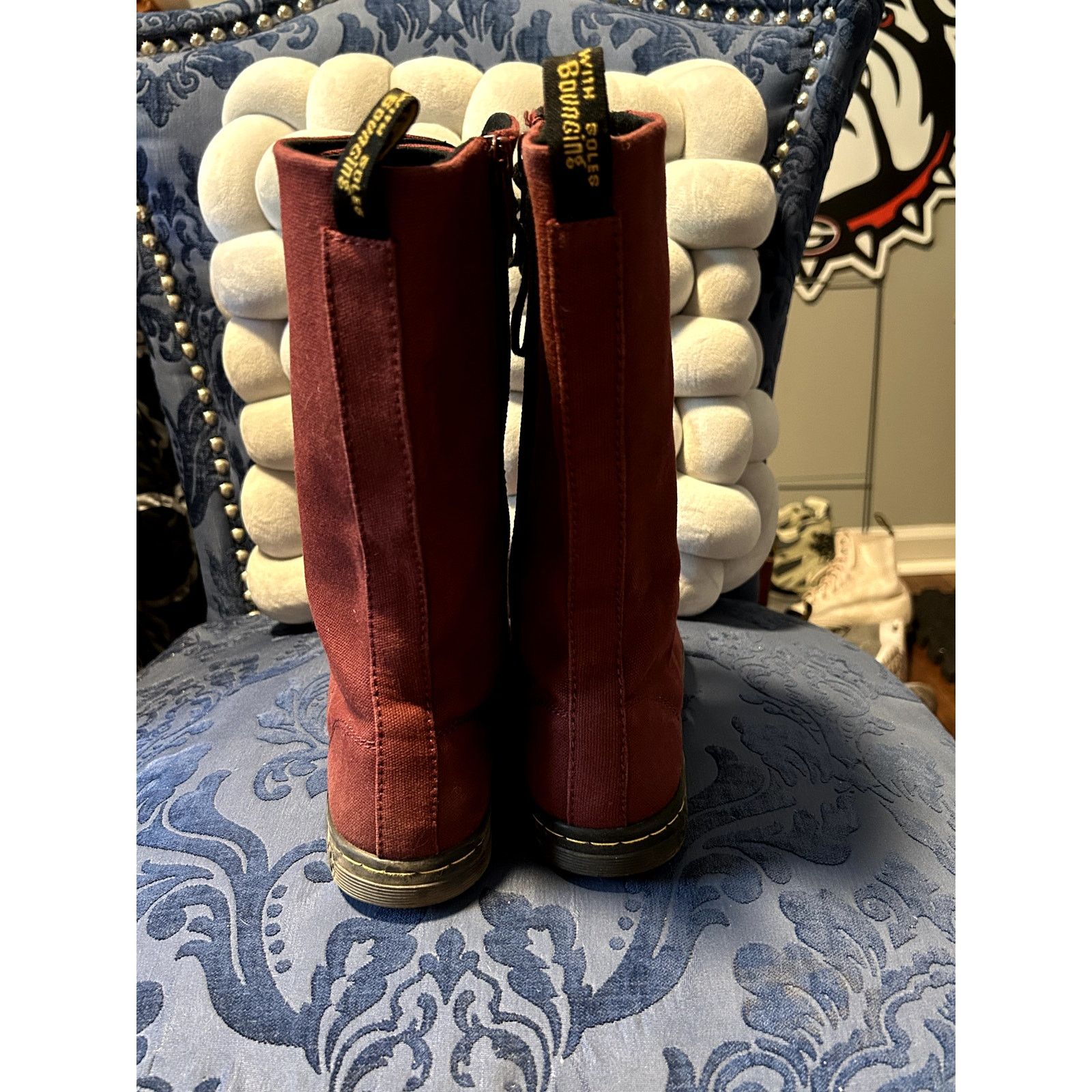Dr. Martens Dr Martens Burgundy Battersea Knee High Canvas Size 7/EU 38 Size US 7 / IT 37 - 4 Thumbnail