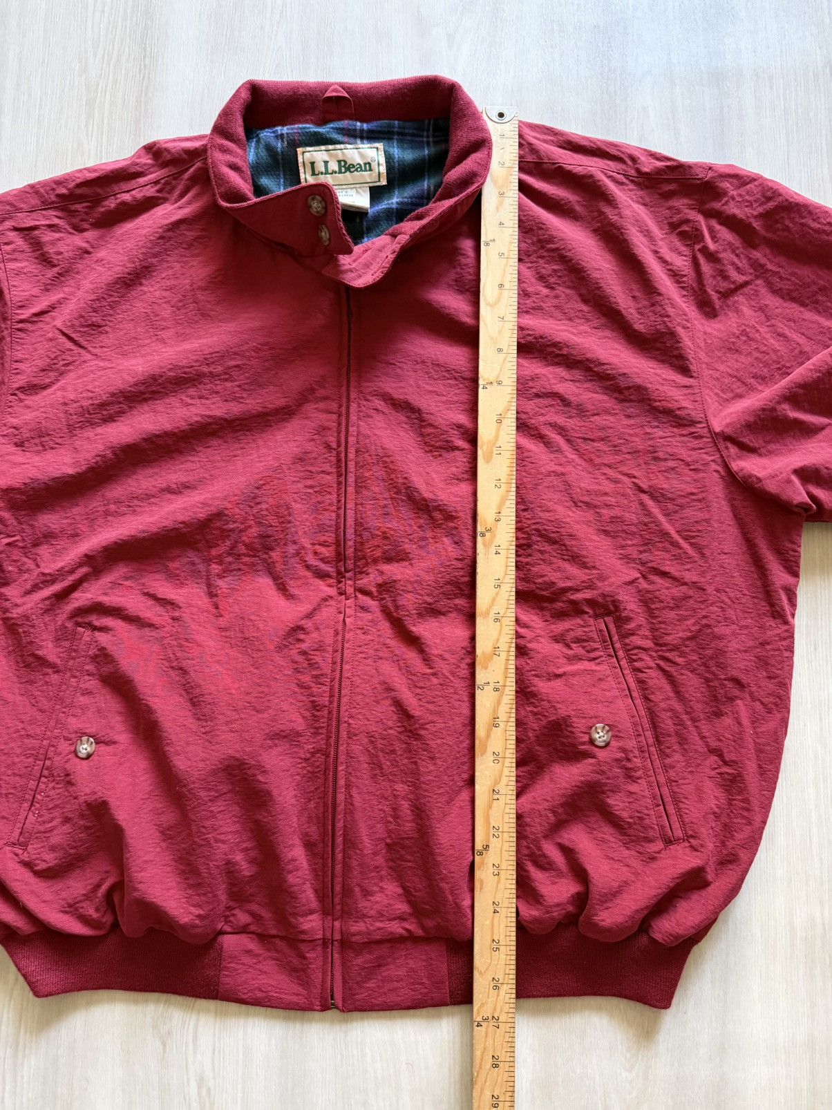 L.L. Bean Vintage L.L.Bean Bomber Plaid Lined Sz XL Classic Essential Size US XL / EU 56 / 4 - 5 Thumbnail
