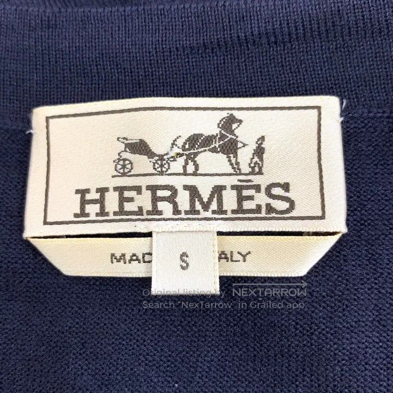 Hermes Hermes Color-blocked diamond pattern cashmere long-sleeve Size US S / EU 44-46 / 1 - 5 Thumbnail