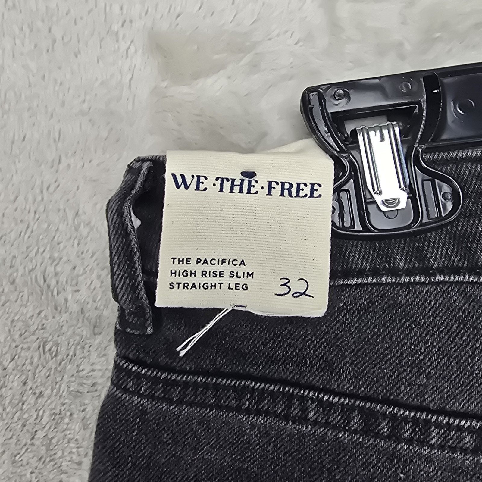 Free People Free People We The Free Pacifica Slim Straight Leg Jeans 32 Size 32" / US 10 / IT 46 - 11 Thumbnail