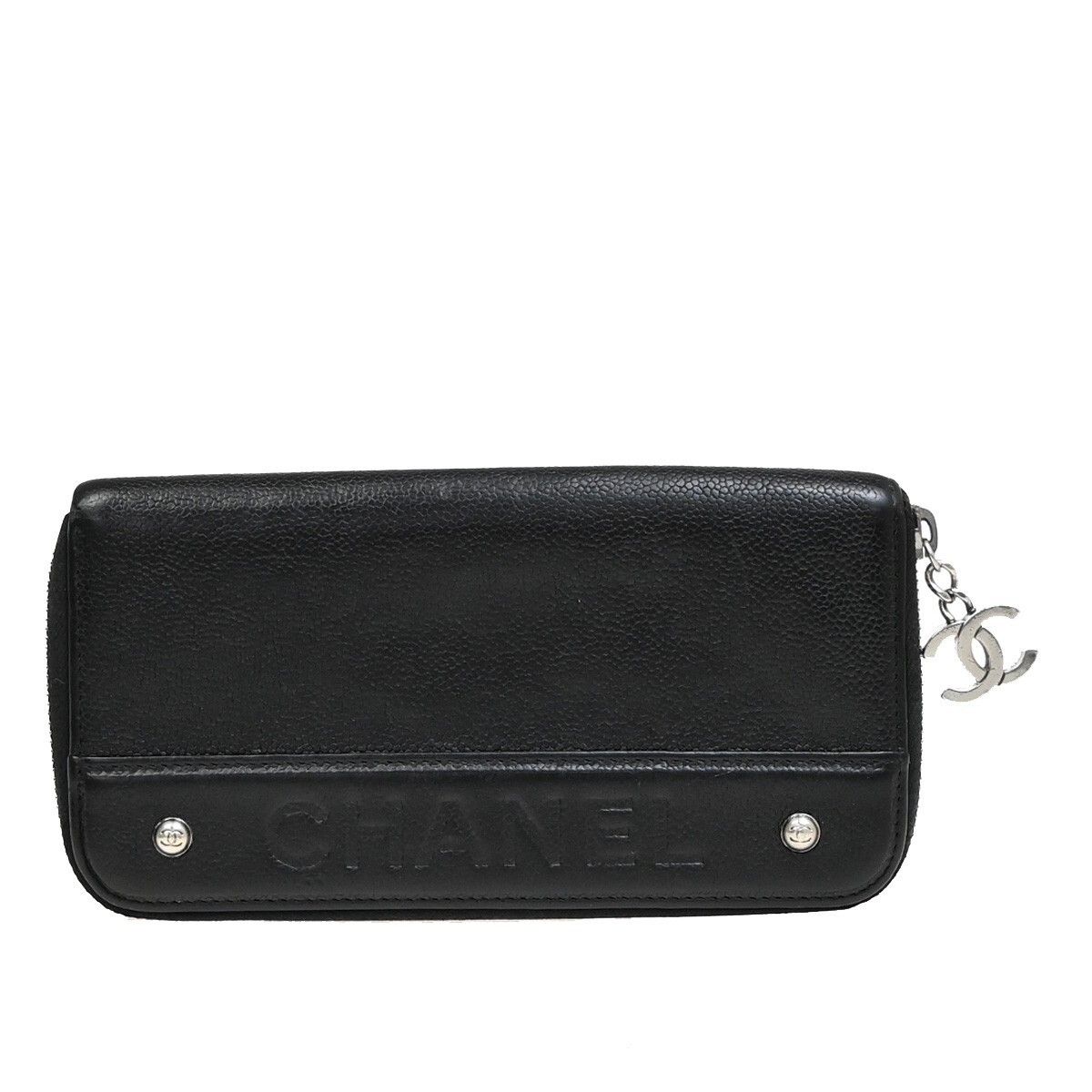 Chanel Chanel CC Logo Zipper Long Bifold Leather Size ONE SIZE - 1 Thumbnail