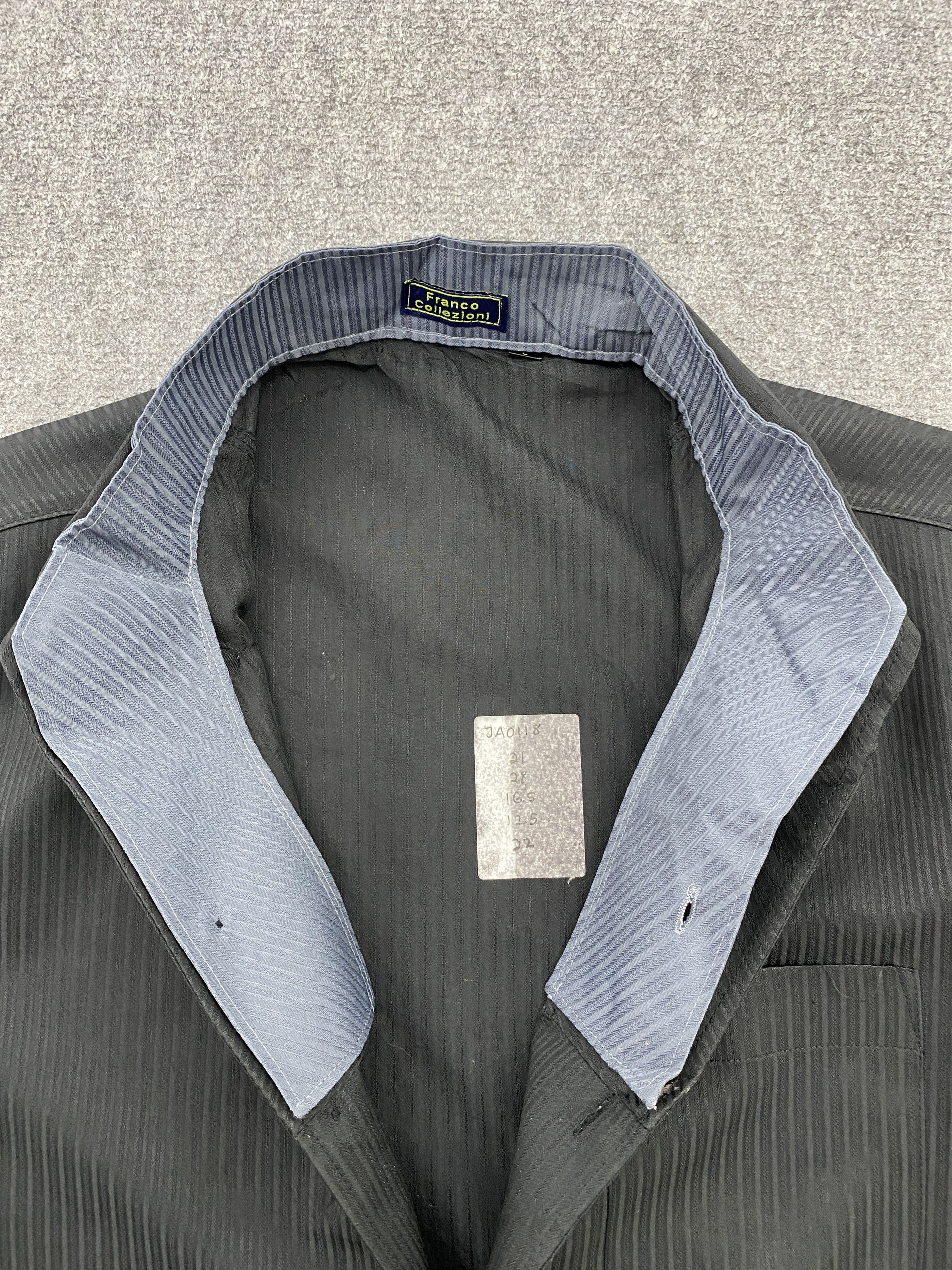 Japanese Brand Vintage Franco Collezioni Button Ups Shirt Black JA0118 Size US L / EU 52-54 / 3 - 8 Thumbnail