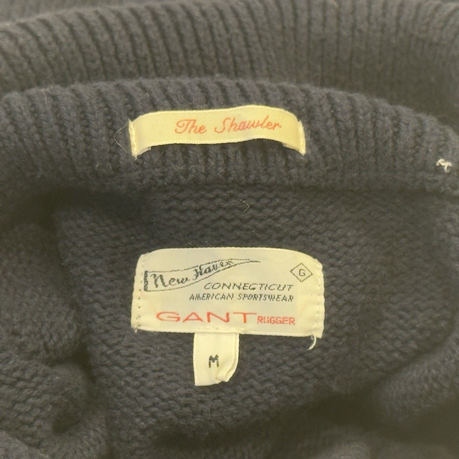 Gant Gant Rugger Men's The Shawler Navy Wool Sweater Size M Size US M / EU 48-50 / 2 - 3 Thumbnail