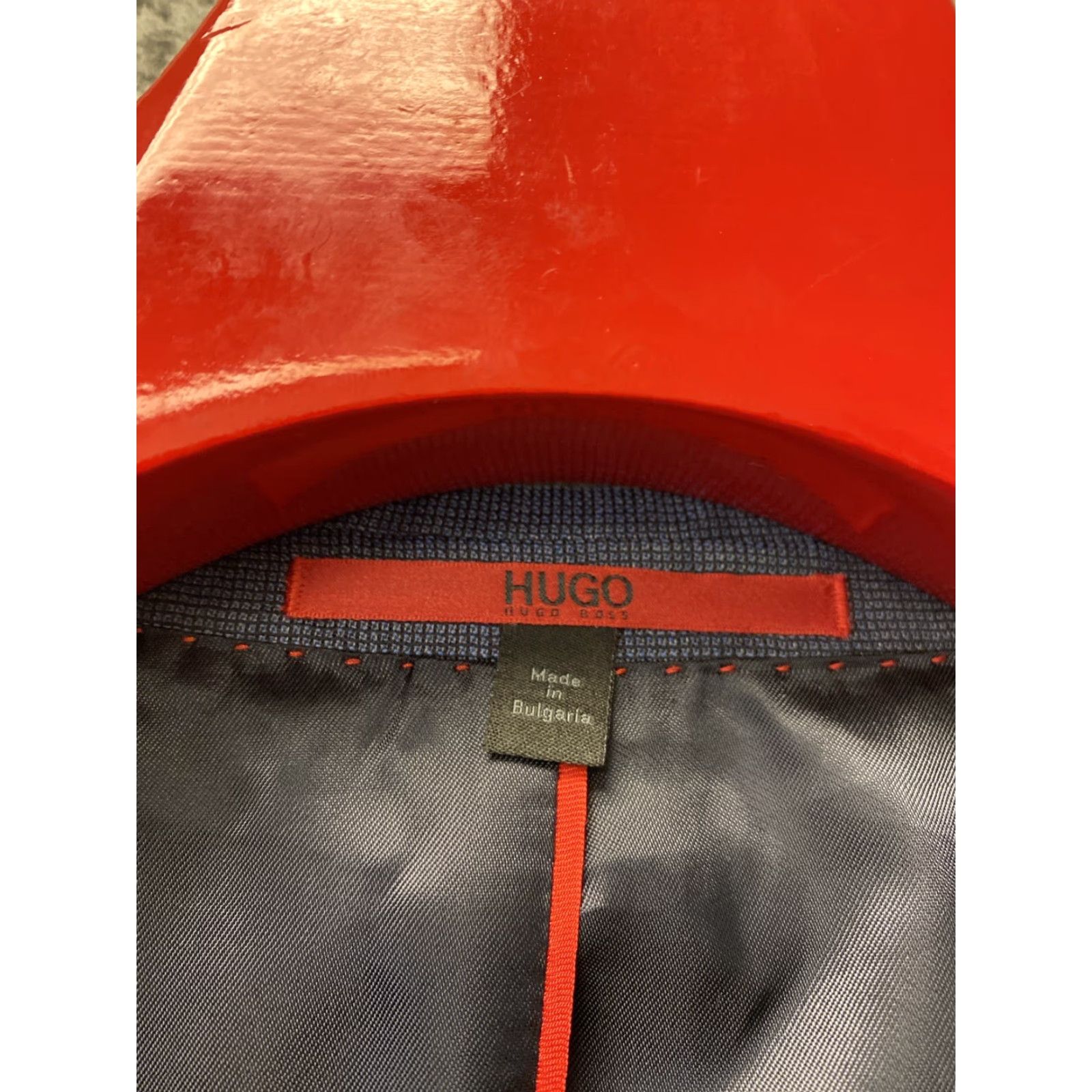 Hugo Boss VINTAGE HUGO BOSS Blazer Men Wool Blue 46R Slim Formal Business Casual Size 46R - 3 Thumbnail