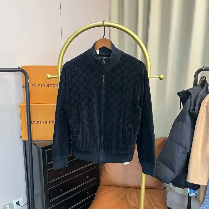 Louis Vuitton Louis Vuitton Women's Black Cotton Jacket 0089 Size L / US 10 / IT 46 - 1 Thumbnail