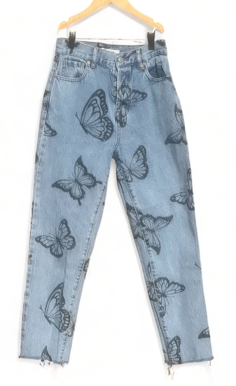 Pacsun PacSun Eco Butterfly High Waisted Straight Leg Jeans Size 25" / US 0 / IT 36 - 5 Thumbnail